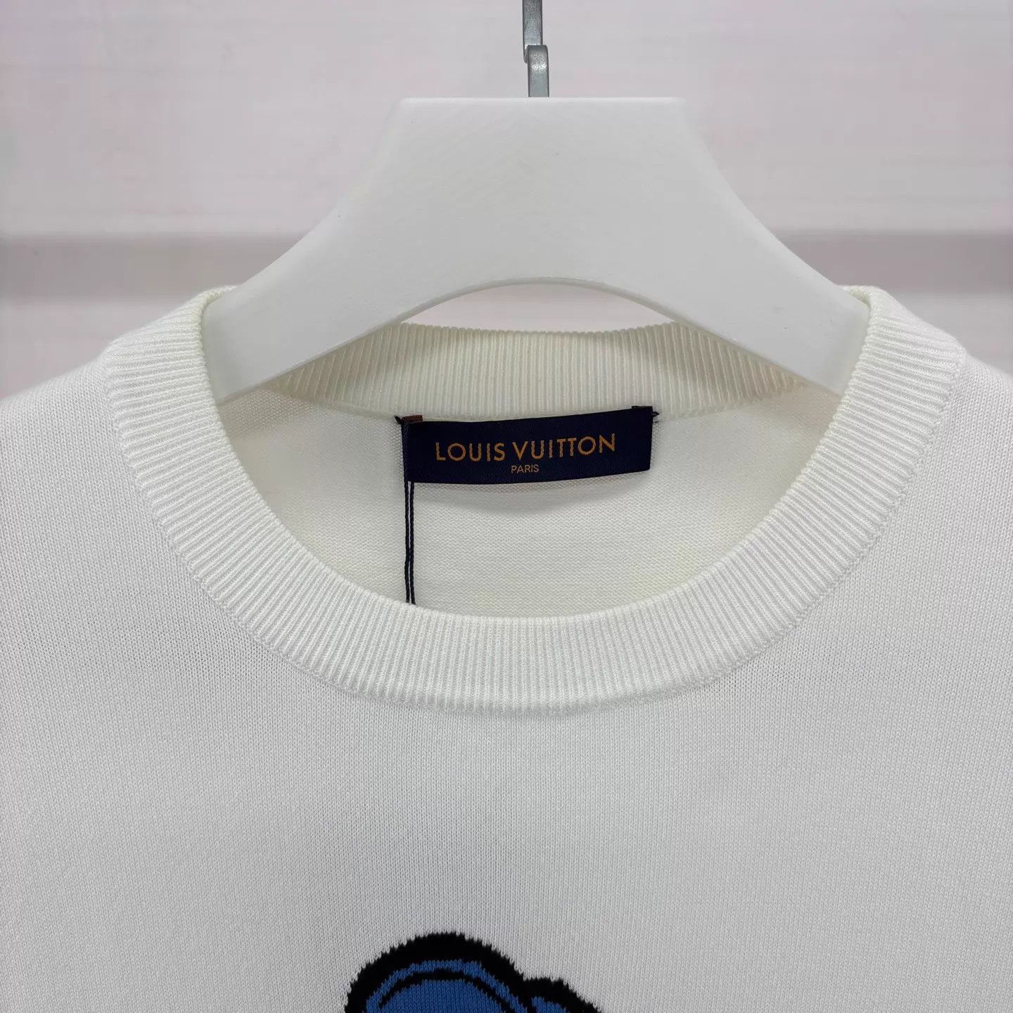 Louis Vuitton LV Cartoon Werewolf Knit Short-Sleeve Tee White L Size US L / EU 52-54 / 3 - 4 Thumbnail