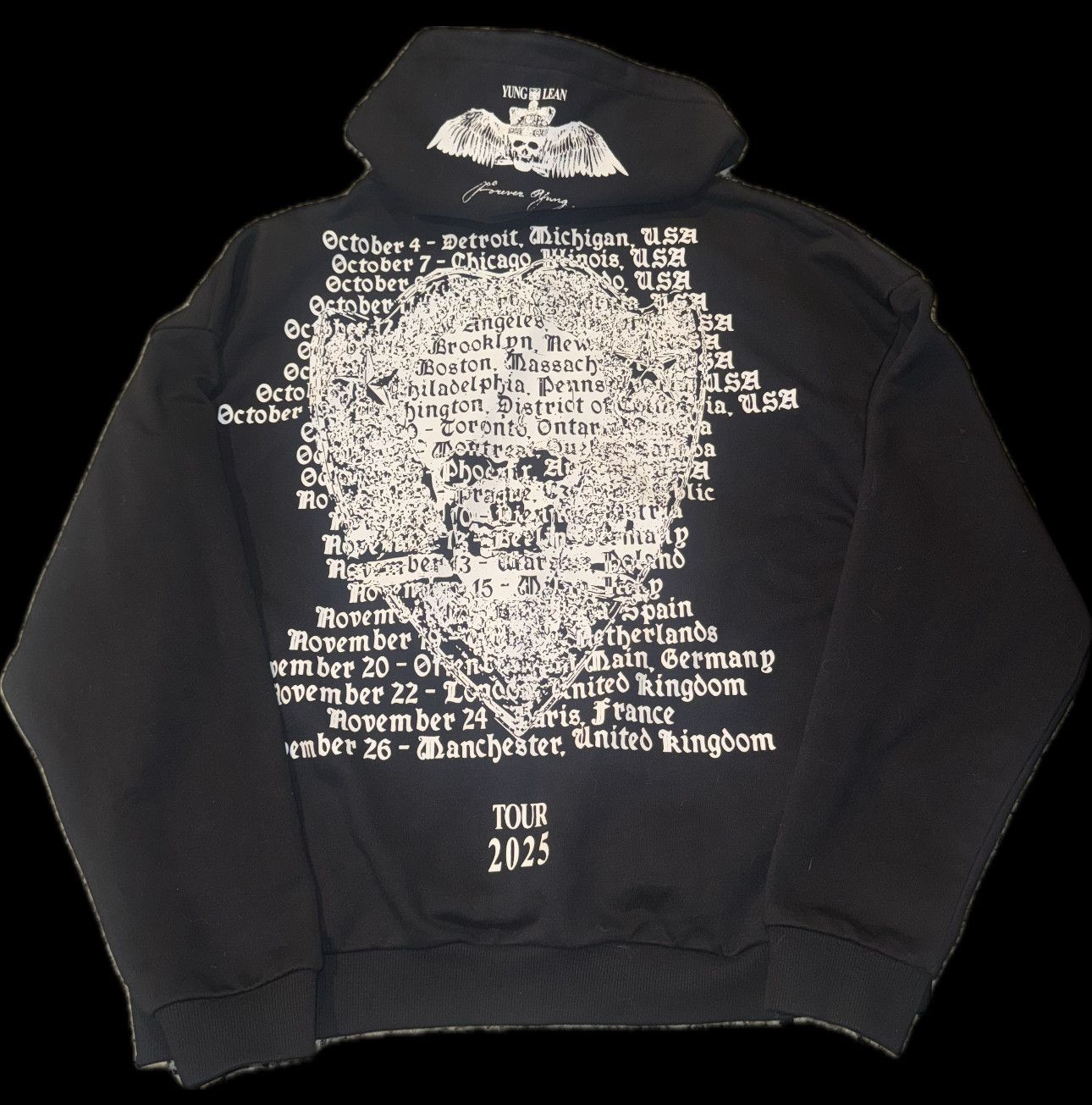 Yung Lean (SOLD) Yung Lean Forever Yung Tour 2025 Hoodie. Size US M / EU 48-50 / 2 - 2 Thumbnail
