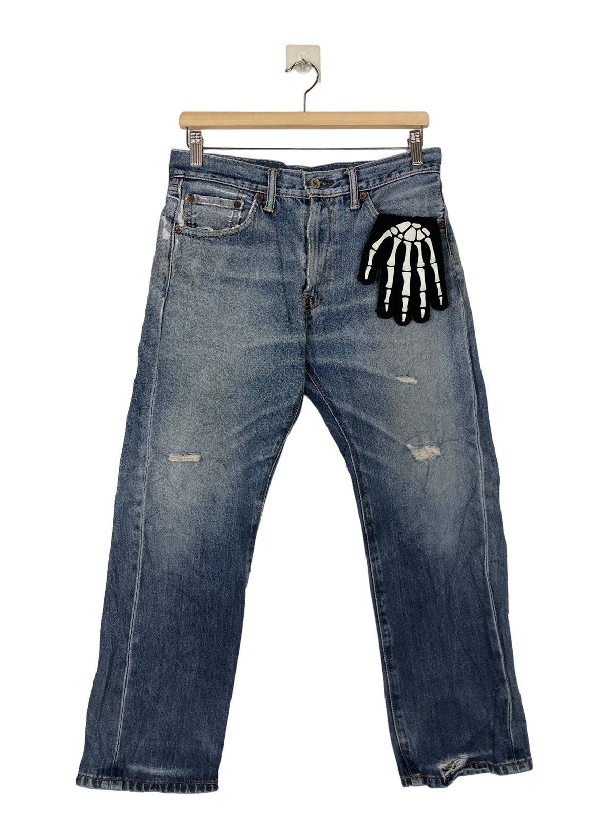 Levi's 🔥90’s Vintage Levi’s Distressed Denim Jeans Size US 31 - 1 Thumbnail