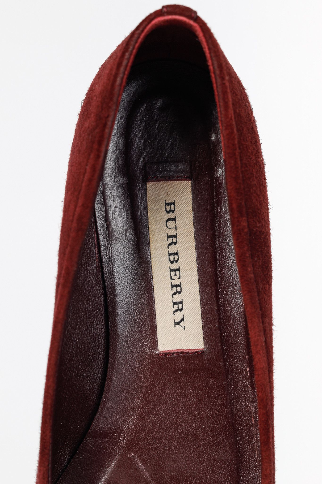 Burberry Burberry Leygreen Suede Trench Buckle Ballerina Flats Size US 5.5 / IT 35.5 - 11 Thumbnail