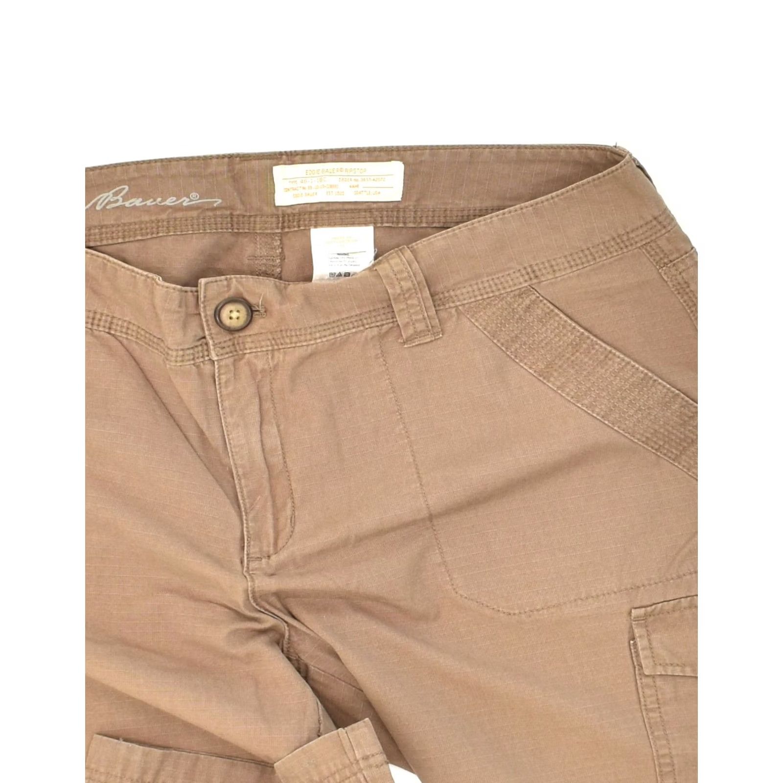 Eddie Bauer Eddie Bauer Womens Tapered Cargo Trousers Brown Cotton XL W36 L28 US 12 Size 40" / US 18 - 3 Thumbnail
