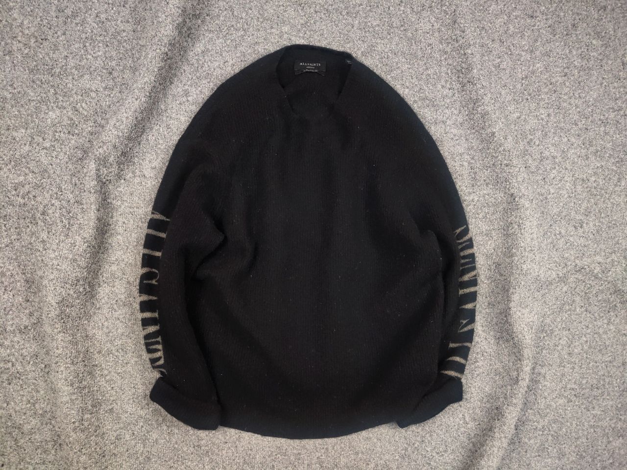 Allsaints Allsaints Design Black Oversized Fit Knit Sweater Vintage Size US M / EU 48-50 / 2 - 1 Thumbnail