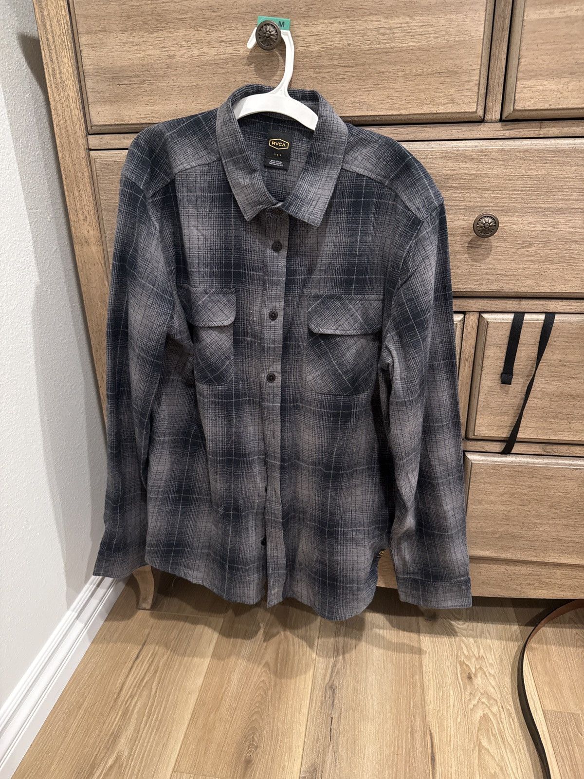 RVCA RVCA grey/black flannel Size US L / EU 52-54 / 3 - 2 Thumbnail