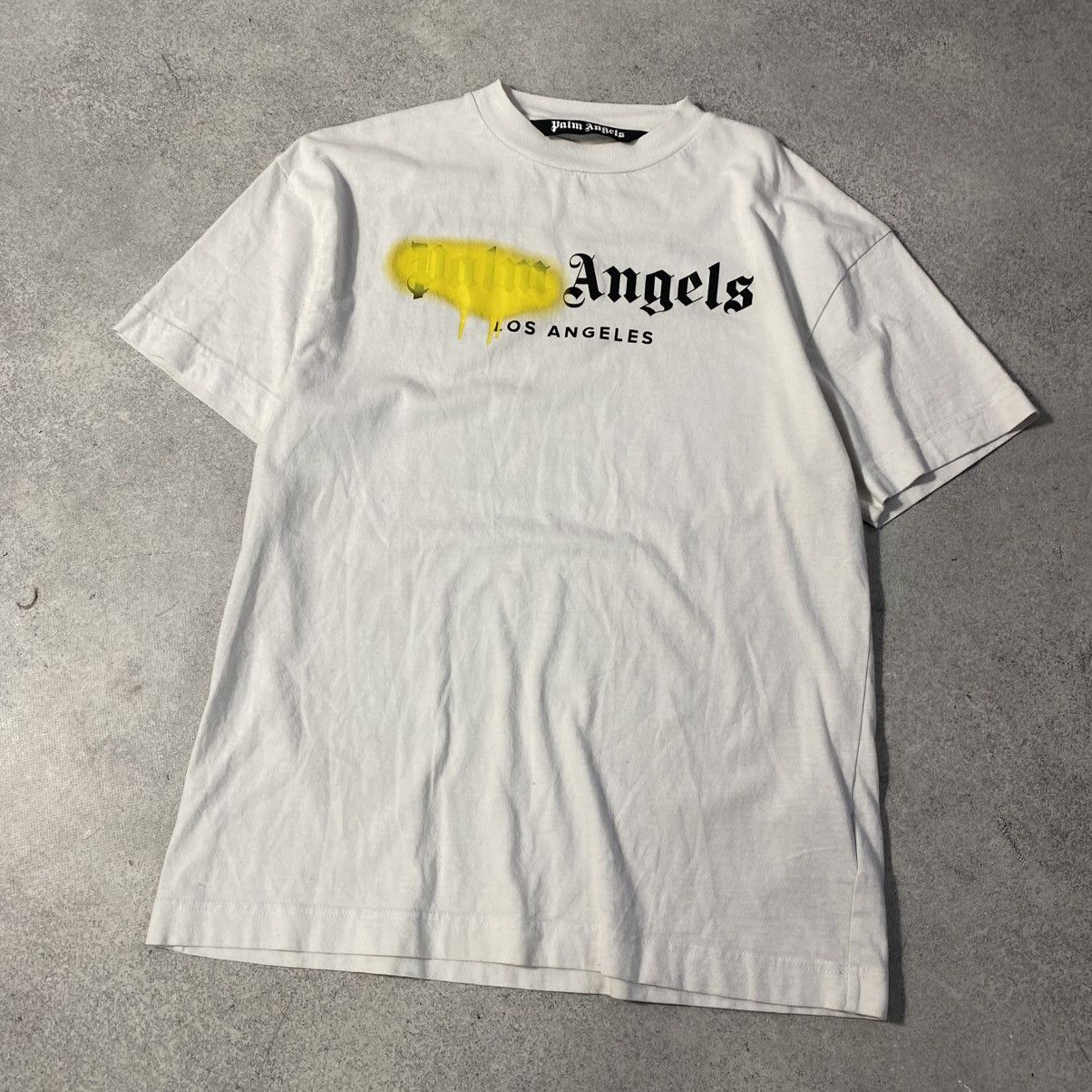Palm Angels Palm Angels “Los Angeles” T-Shirt – White – Size Med Size US M / EU 48-50 / 2 - 2 Thumbnail