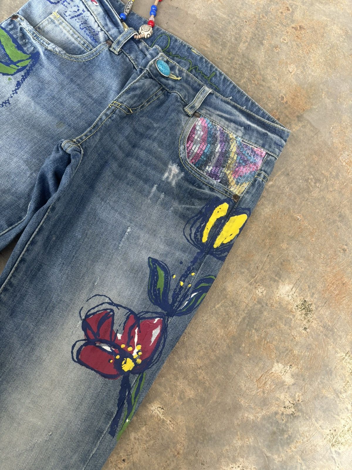 Hysteric Glamour Y2k Floral Hysteric Glamour style Denim Unisex Size US 28 / EU 44 - 5 Thumbnail