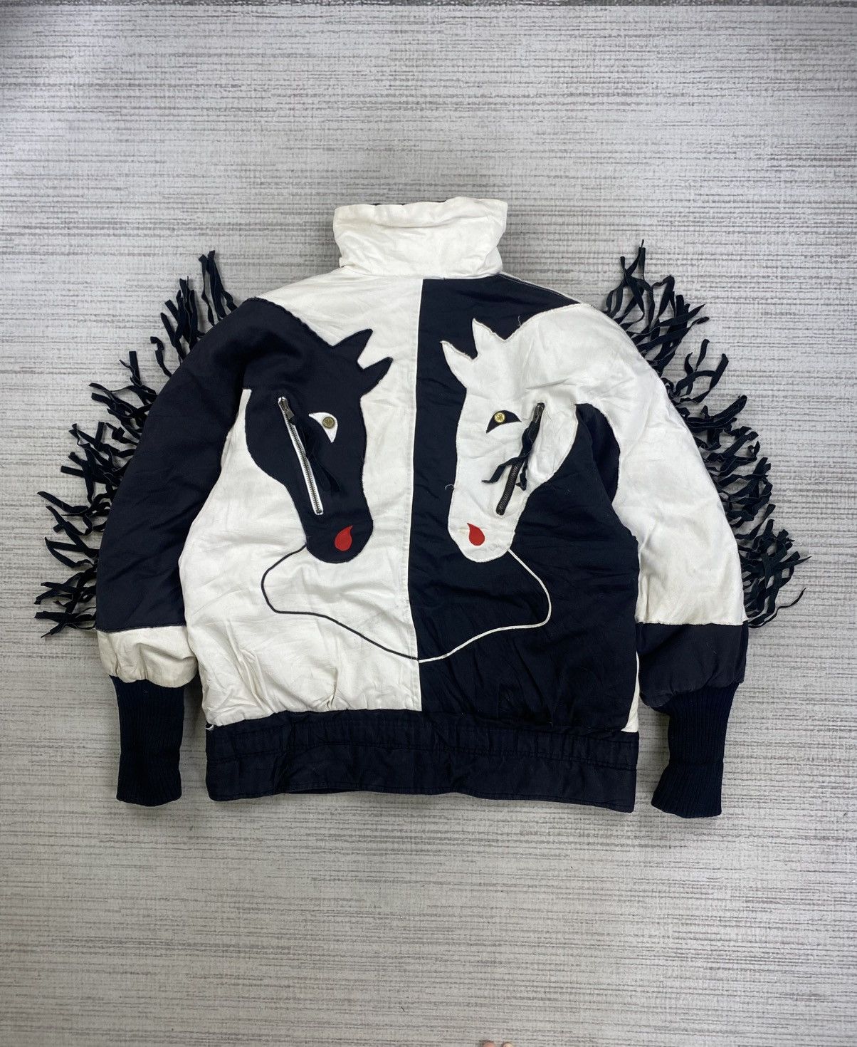Neiman Marcus 1980 Neiman Marcus Gallery South Western Horse Puffer Jacket Size US L / EU 52-54 / 3 - 2 Thumbnail