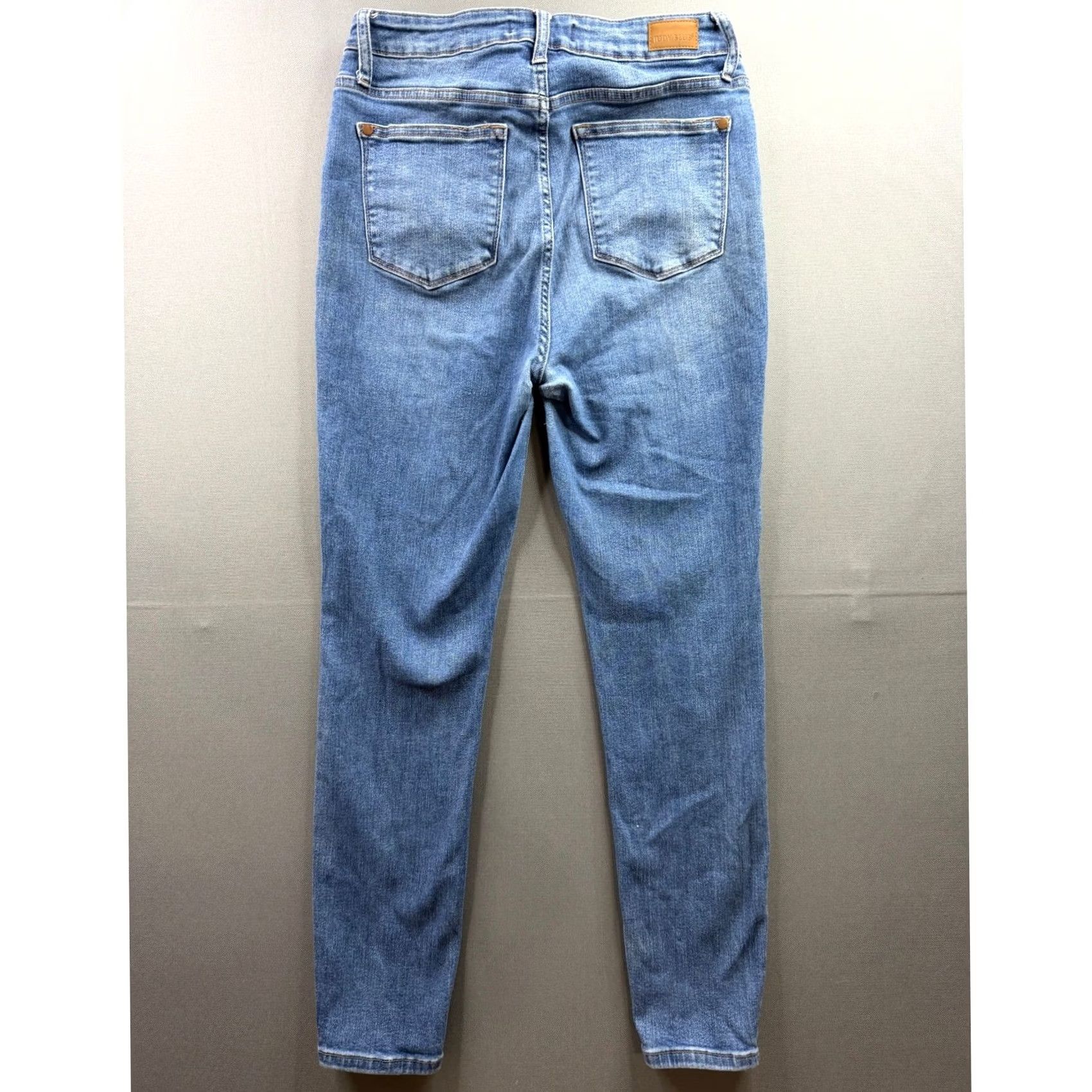 Vintage Judy Blue Skinny Jeans Women Blue High Rise Stretch Denim 29x27 Size 29" - 2 Thumbnail