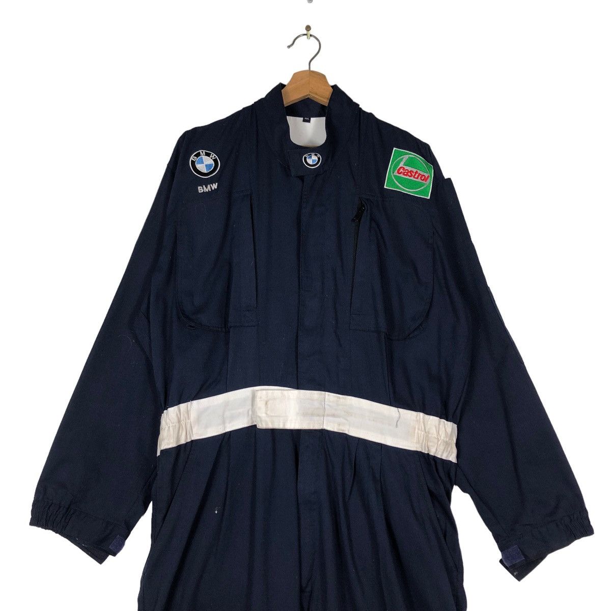 Japanese Brand 🔥Vintage Overall Racing BMW Williams F1 Team HP Castrol Size US 38 / EU 54 - 3 Thumbnail