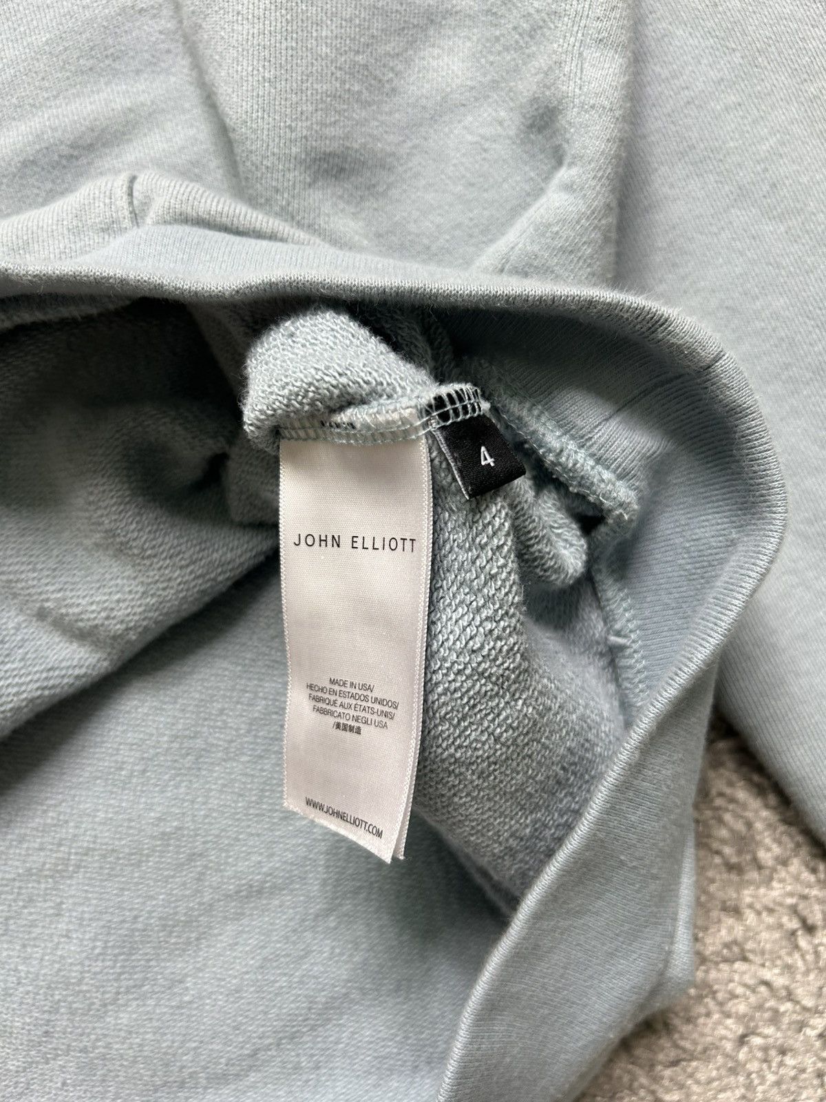 John Elliott John Elliot Blank Hoodie Made in USA Size 4 Size US L / EU 52-54 / 3 - 4 Thumbnail