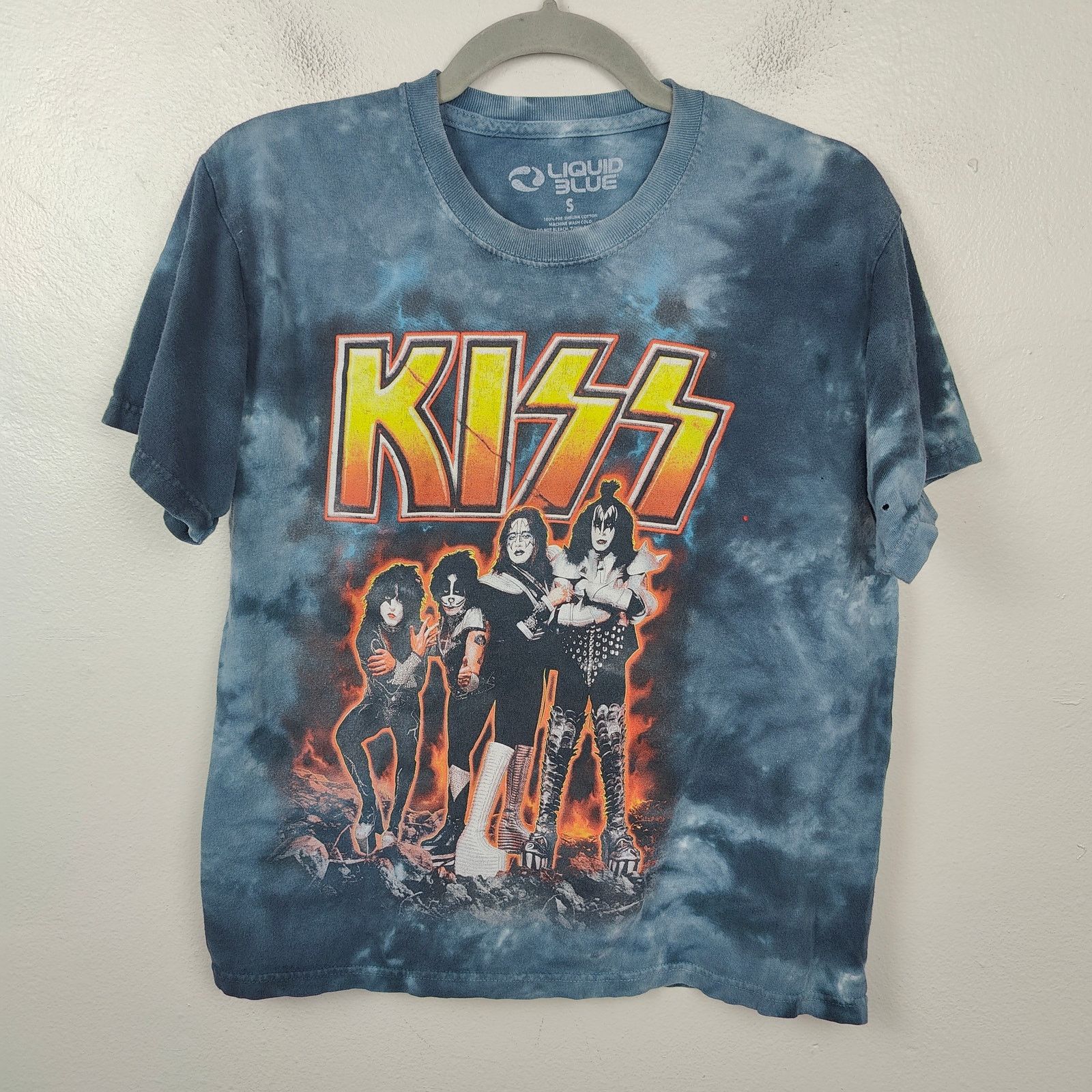 Other Liquid Blue Kiss Band Graphic T-Shirt Size Small Blue Size US S / EU 44-46 / 1 - 1 Thumbnail