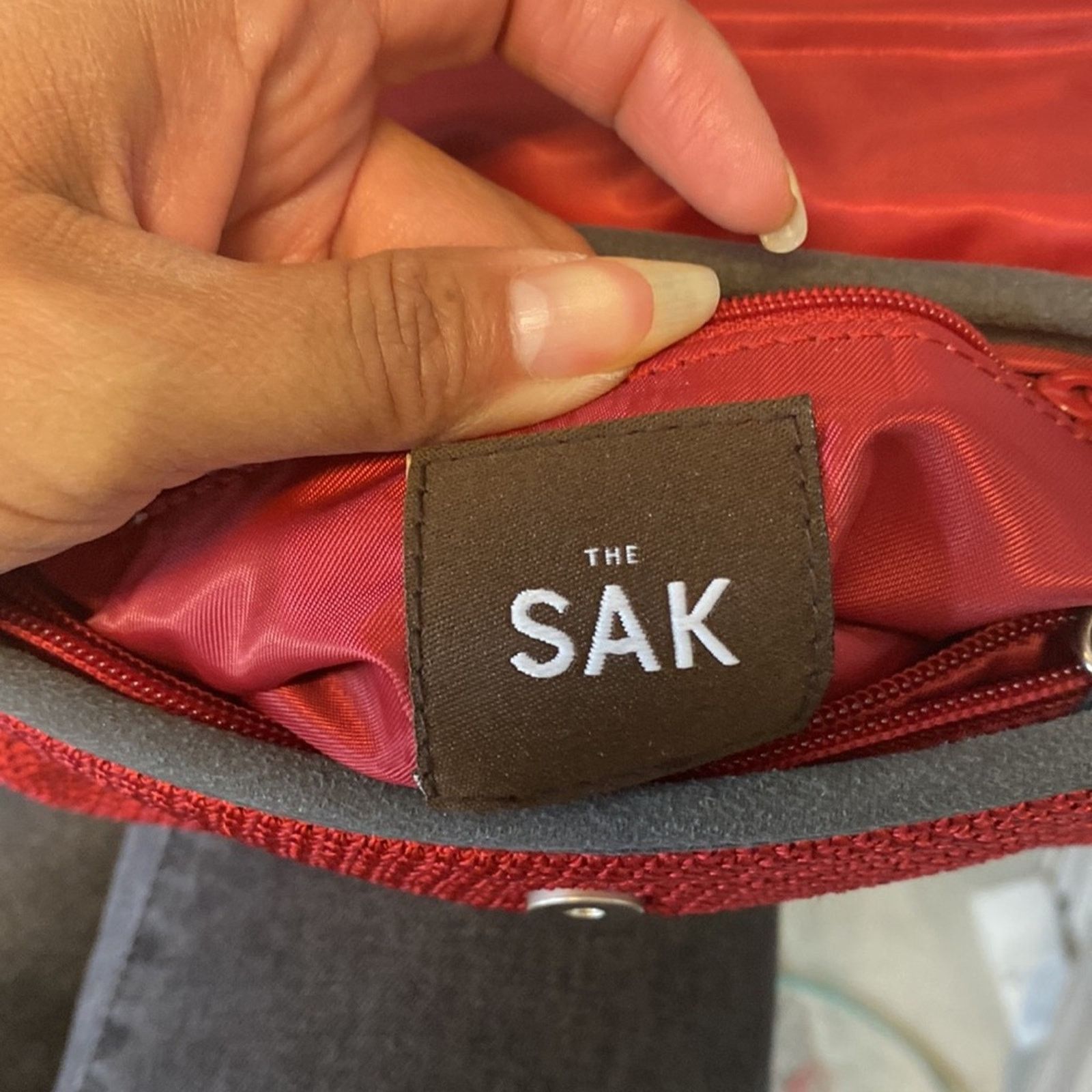 The Sak the SAK crochet basket weave faux suede mini shoulder bag Size ONE SIZE - 11 Thumbnail