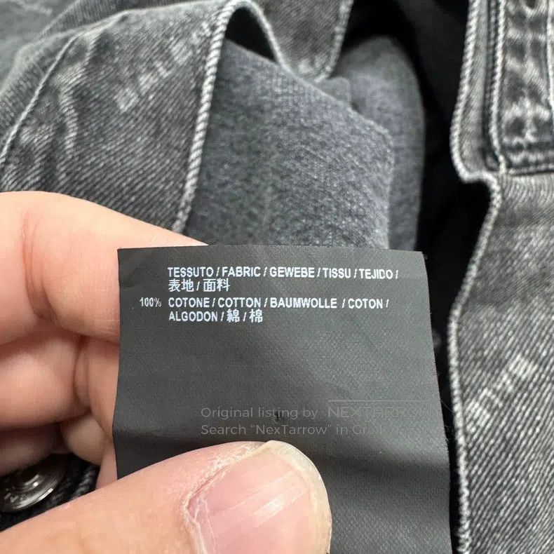 Balenciaga Balenciaga Barrage Printed Denim Jacket Size XXS / US 00 / IT 34 - 4 Thumbnail