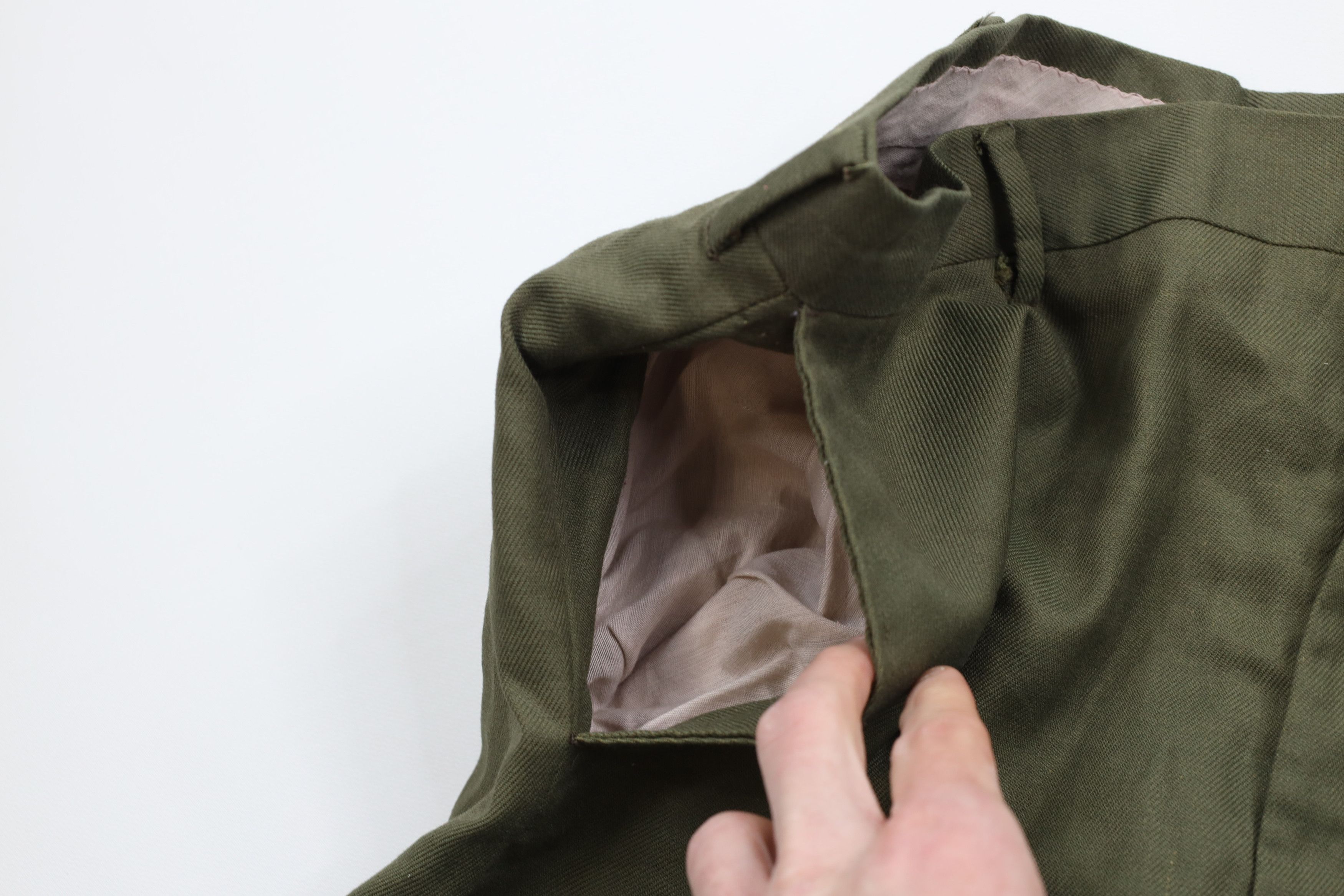 Vintage Vintage 50s Streetwear Front Chino Shorts Olive Green USA Size US 36 / EU 52 - 6 Thumbnail