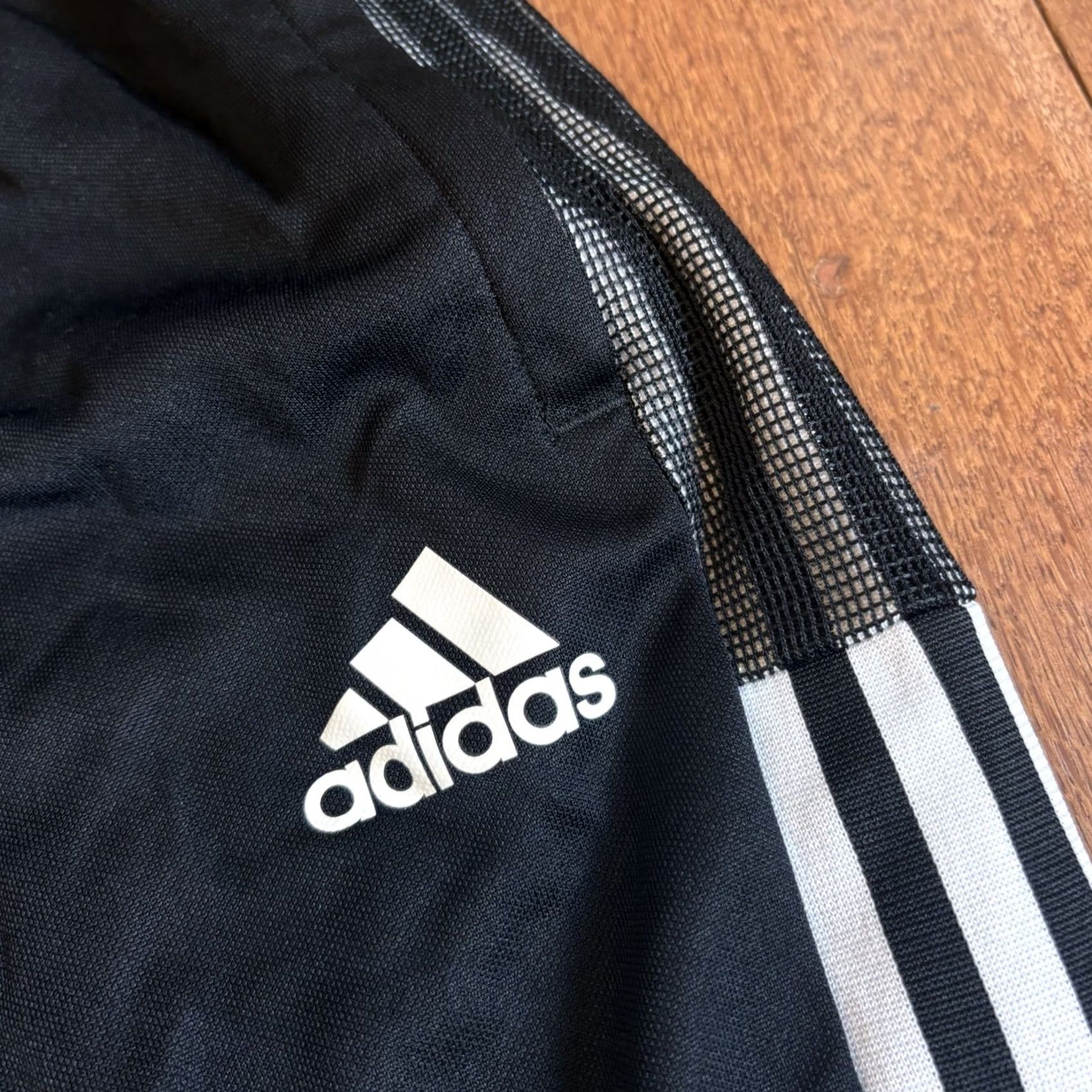 Adidas Adidas PrimeGreen AeroReady Track Pants L 30" Black White Mens Size US 33 - 7 Thumbnail