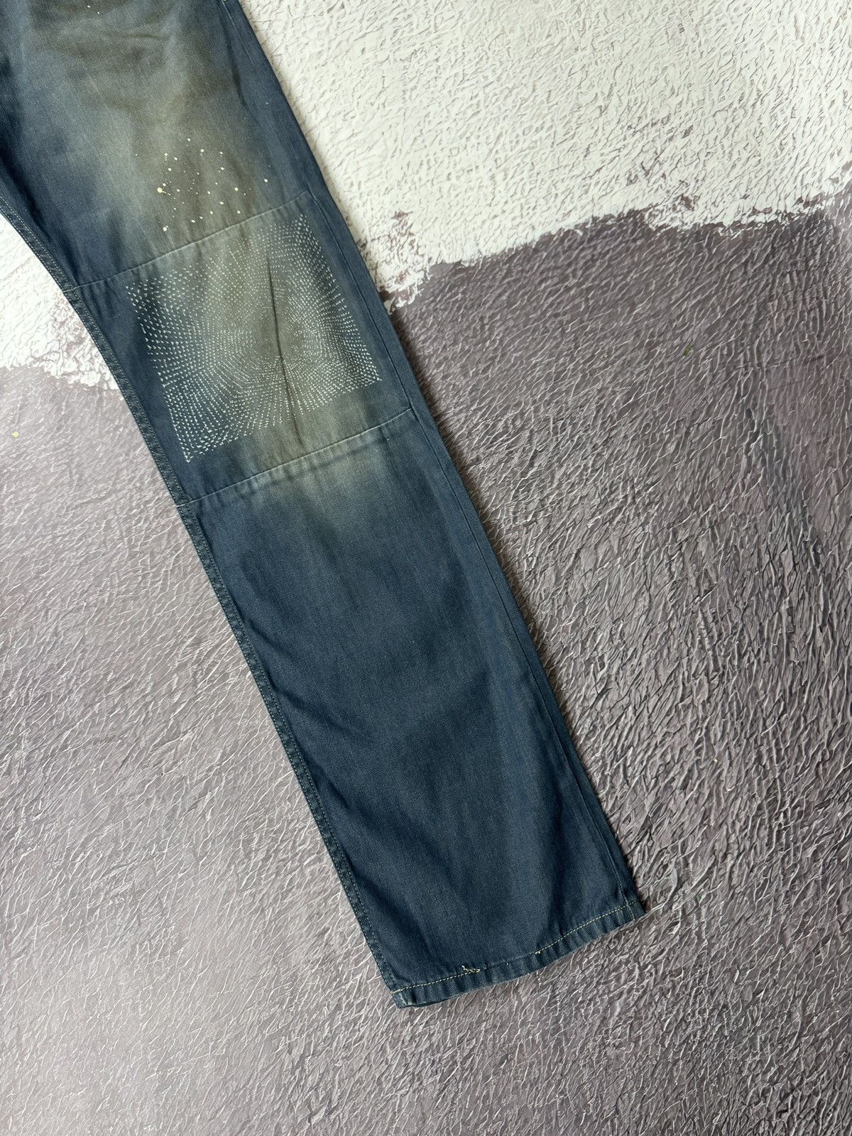 Diesel Black Gold Diesel Black Gold dirty painted style casual denim jeans Size US 36 / EU 52 - 6 Thumbnail