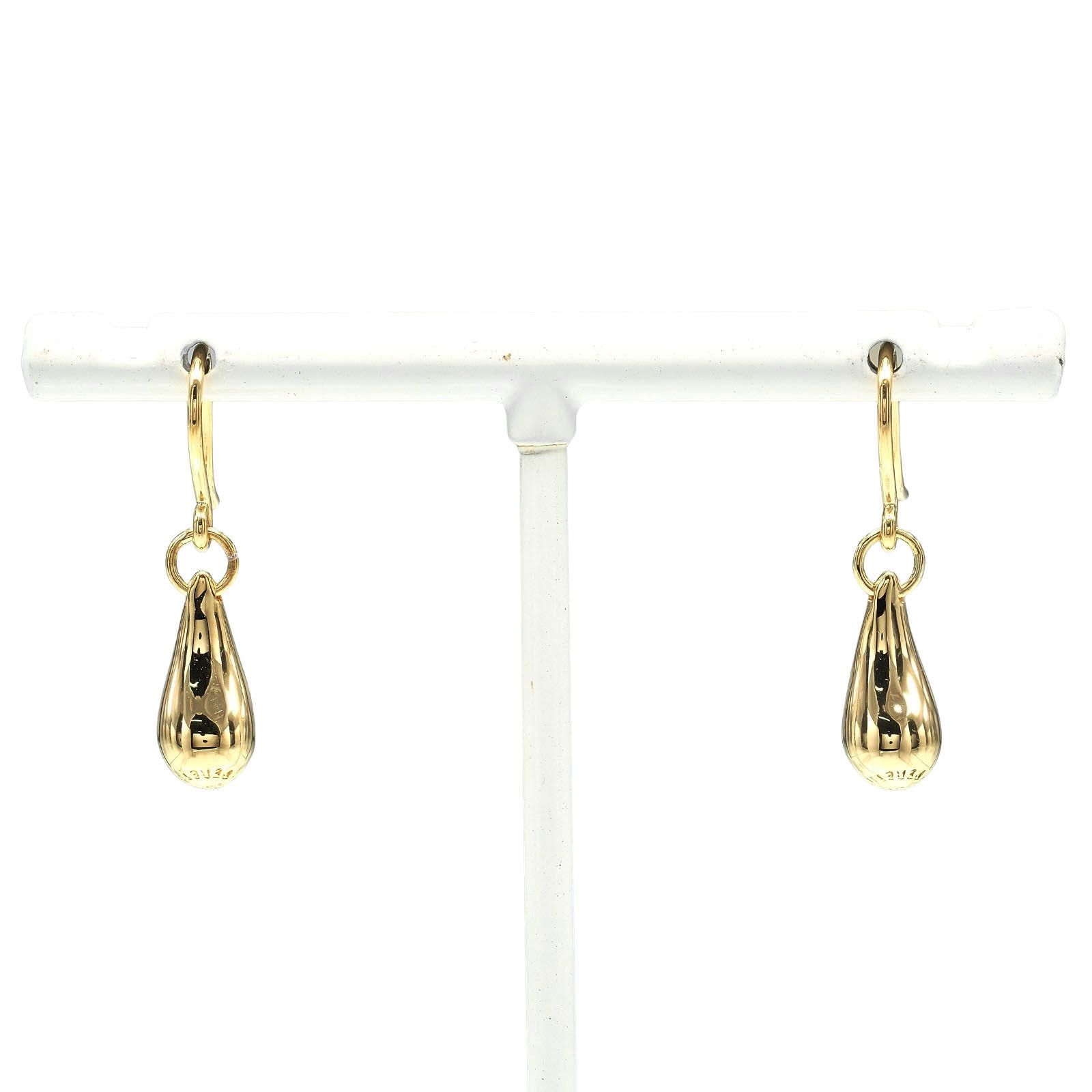 Tiffany & Co. Tiffany & Co. Teardrop Au750 Earrings Precious Metal Earrings DUTY FREE for USA