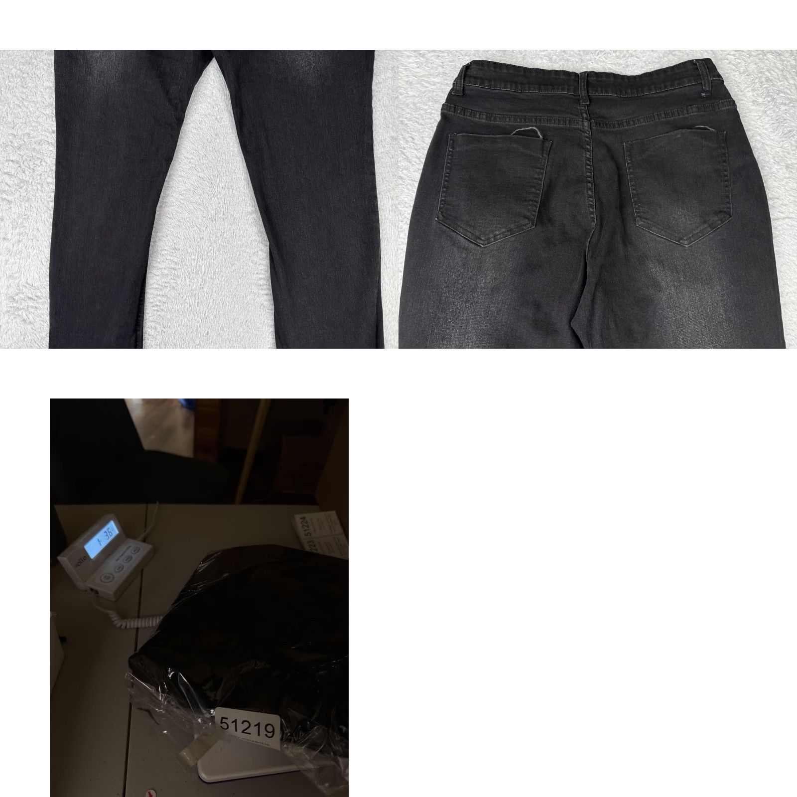Denime Jeans Womens Large Black Stretch Denim Straight Leg Mid Rise 30x32 Casual City School Pants Size 36" / US 14 / IT 50 - 11 Thumbnail