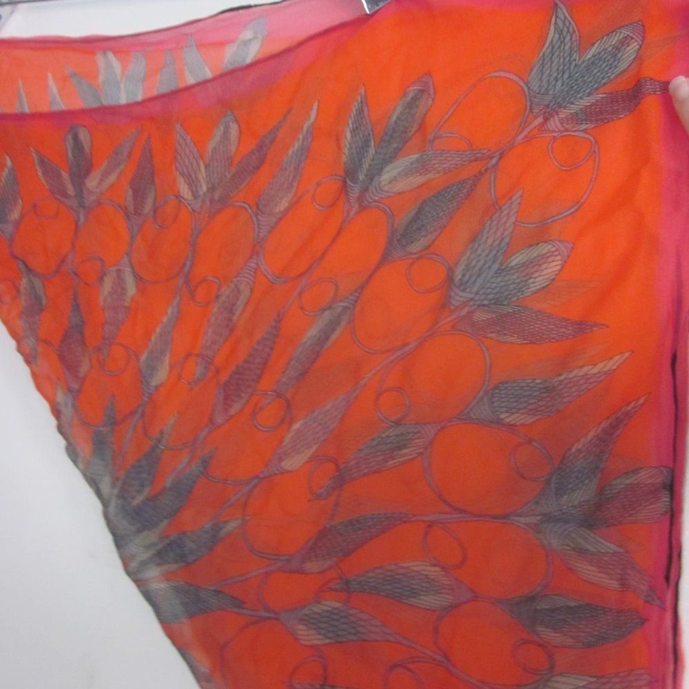 Vintage Vintage Vera Neumann Silk Scarf Square Size ONE SIZE - 4 Thumbnail