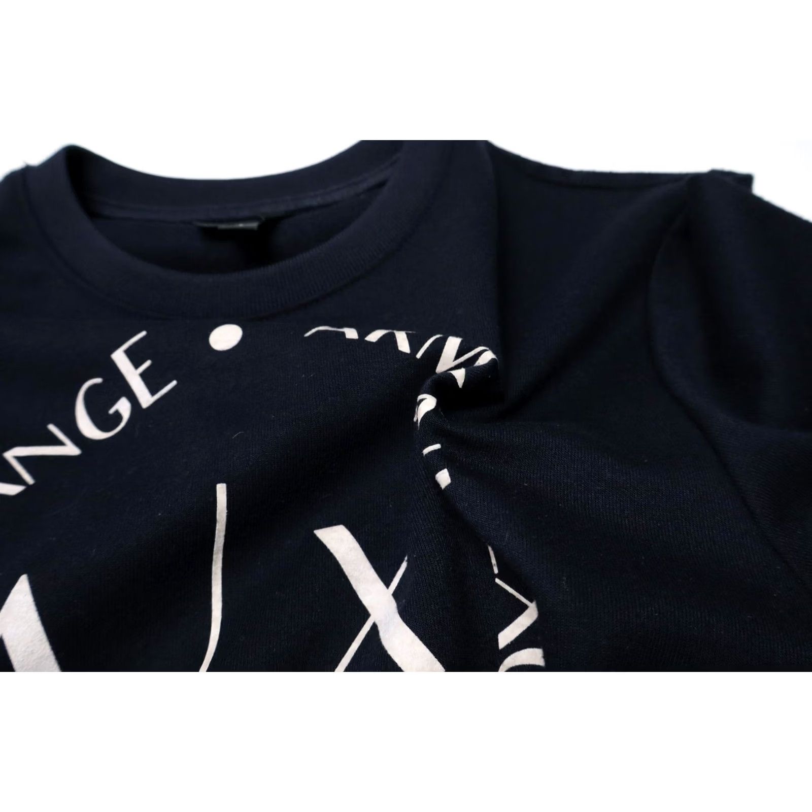 Armani Exchange ARMANI EXCHANGE Sweatshirt Women's XS Crew Neck Pullover Logo Print Navy Blue Shirt XS Women Navy Logo Print Pullover Crew Neck Size XS / US 0-2 / IT 36-38 - 6 Thumbnail