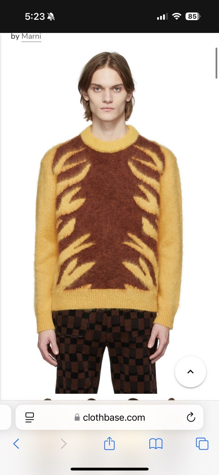 Marni Marni Yellow Maria Magdalena Suarez Tiger Stripes Sweater Size US M / EU 48-50 / 2 - 5 Thumbnail