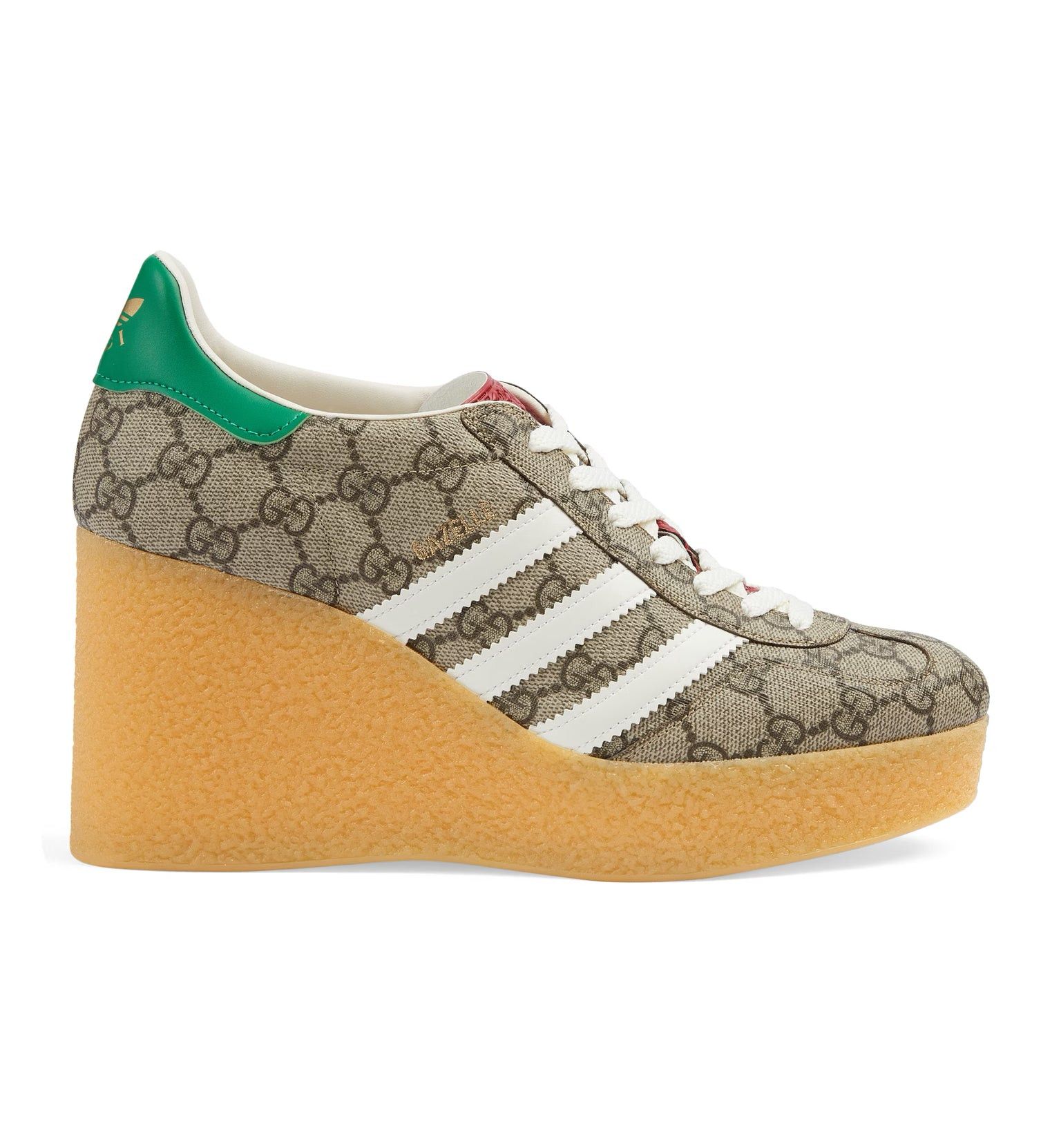 Gucci x Adidas GG Gazelle Wedge Sneakers SIZE 35