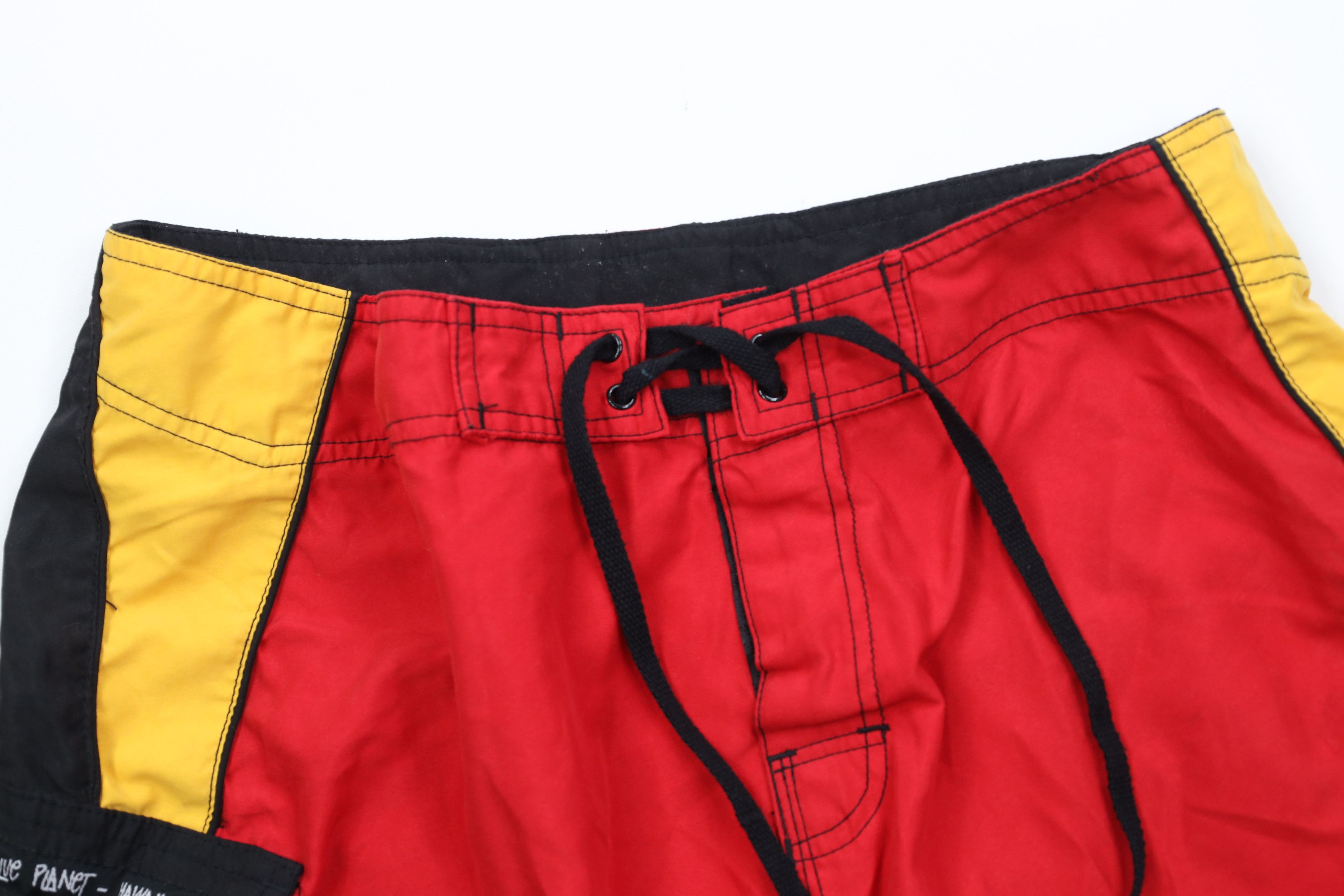 Vintage Vintage 90s Y2K Blue Planet Hawaii Surfing Board Shorts Size US 36 / EU 52 - 2 Thumbnail