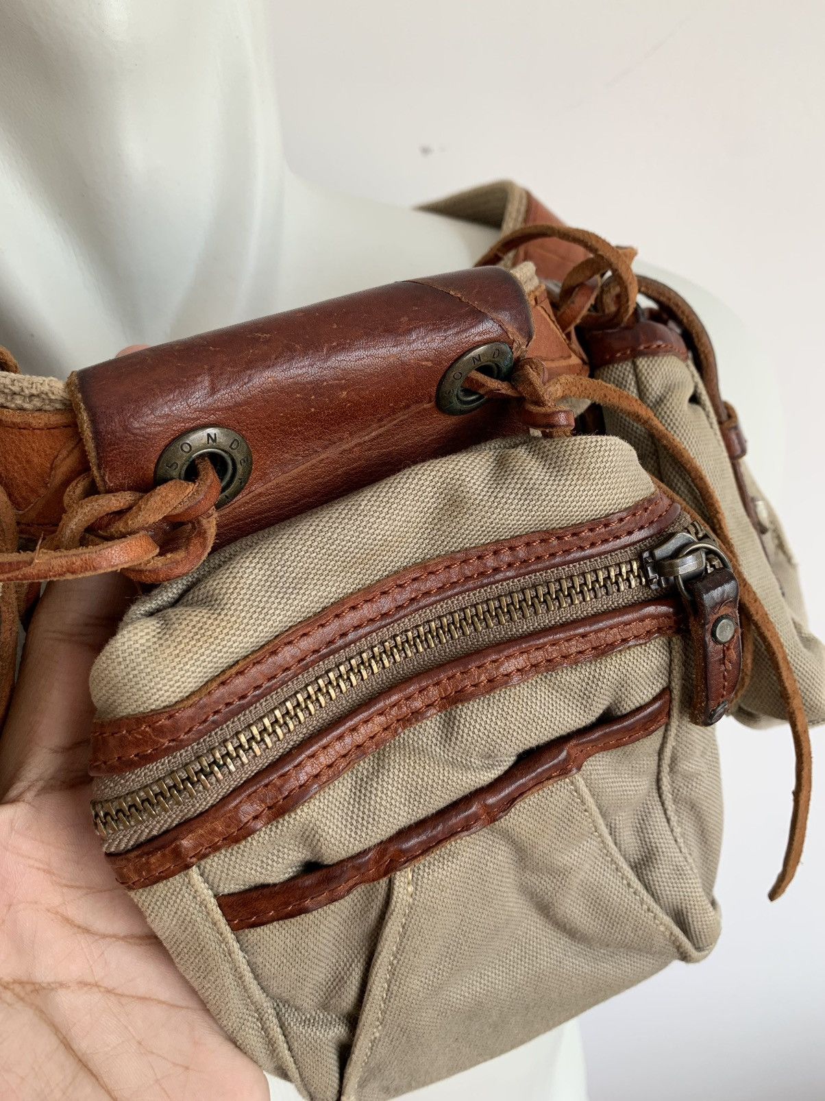 Genuine Leather Unison Dept Cargo Utility Bag Size ONE SIZE - 5 Thumbnail