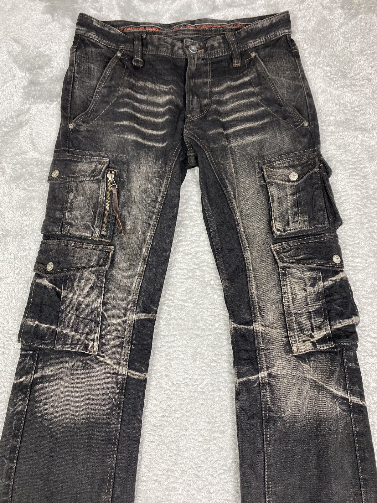 Tornado Mart Nicole Club Bondage Cargo Pants. S0271 Size US 31 - 3 Thumbnail