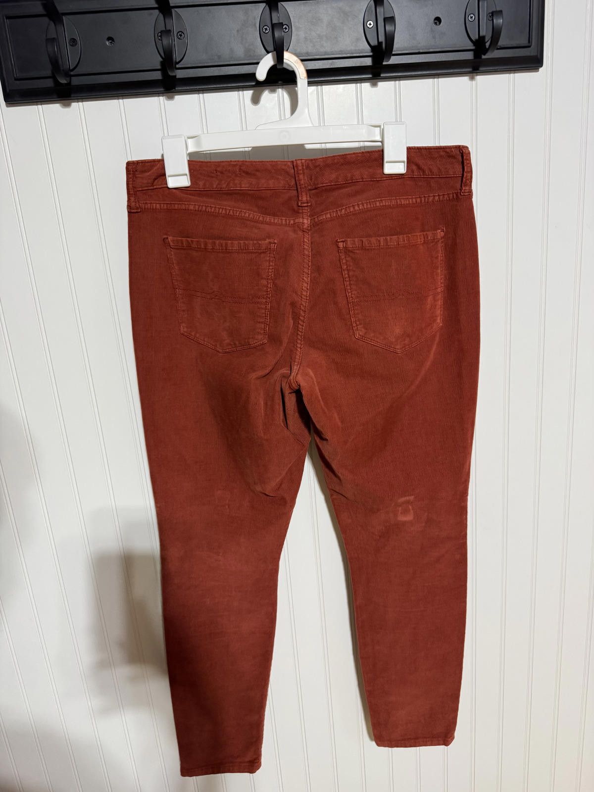 Arizona Jean Co. Arizona Juniors 13 Rust Orange Corduroy Stretch Jeggings Size 24" / US 00 / IT 34 - 2 Thumbnail