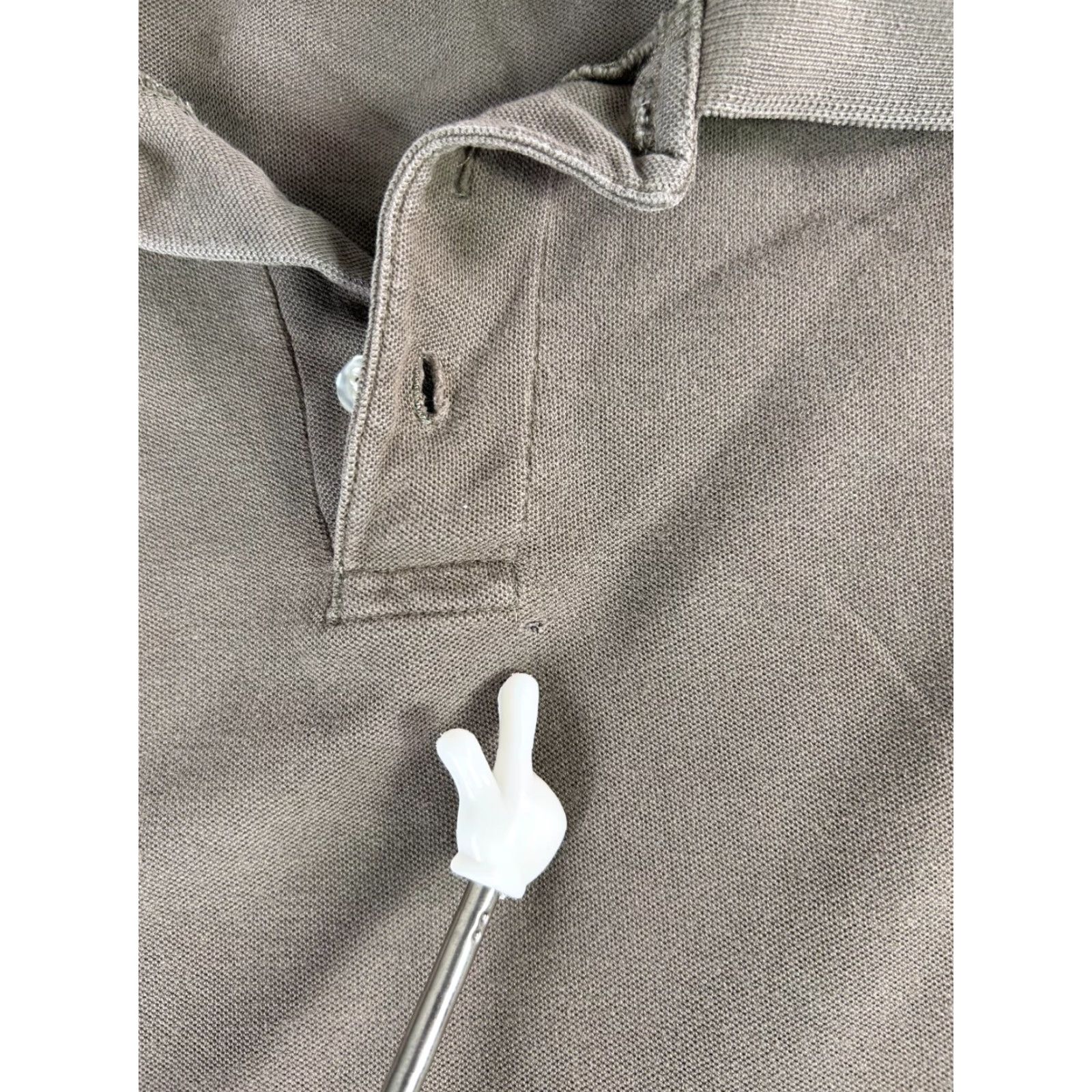 Burnside VINTAGE Burnside Polo Shirt Gray Taupe Short Sleeve Casual Golf Shirt Men L Grunge 90s Punk Skater Embroidered N/A Size US L / EU 52-54 / 3 - 4 Thumbnail