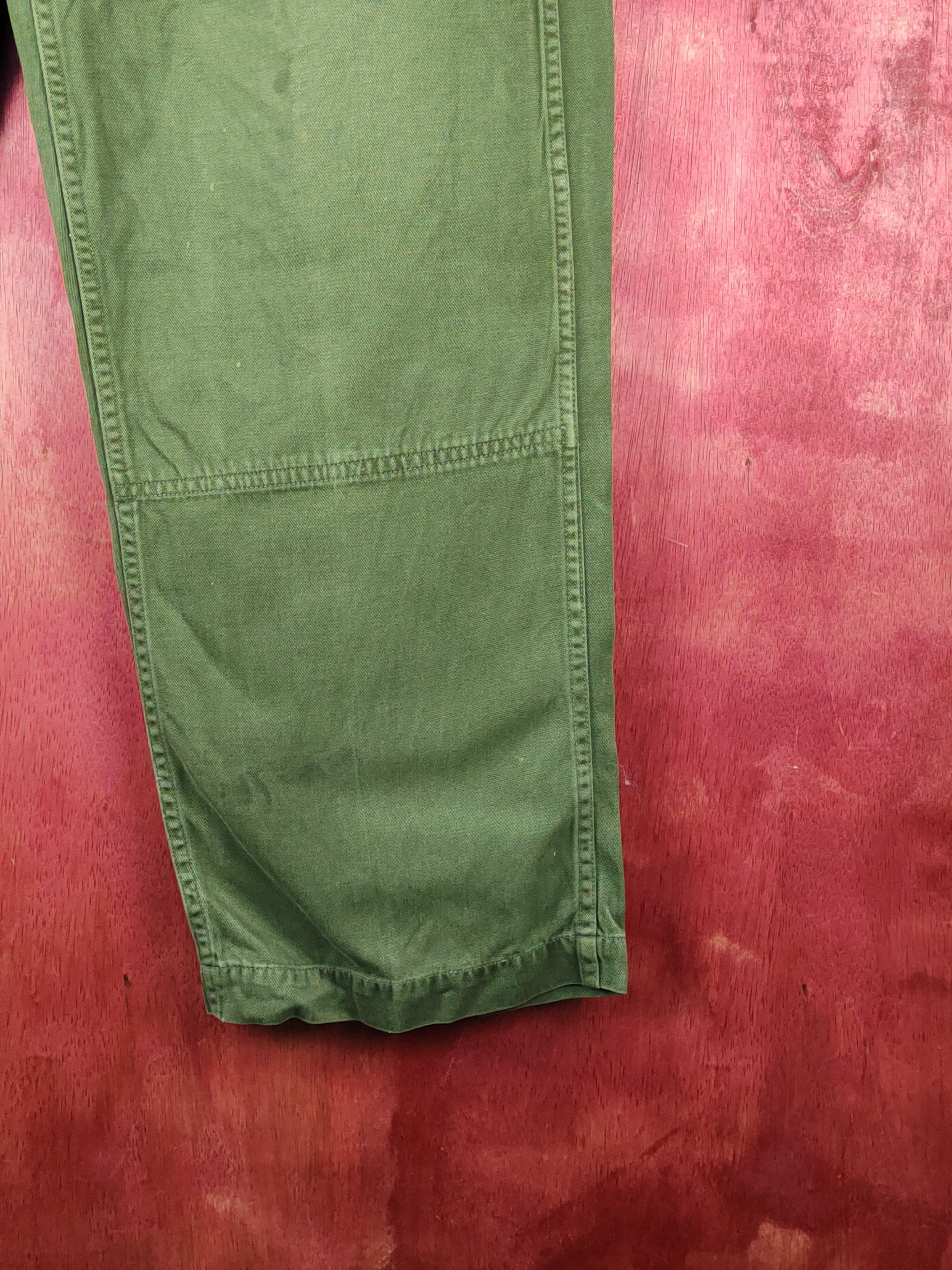 Vintage Japan military Green double knee Tactical Cargo Pants #S2049 Size US 31 - 6 Thumbnail