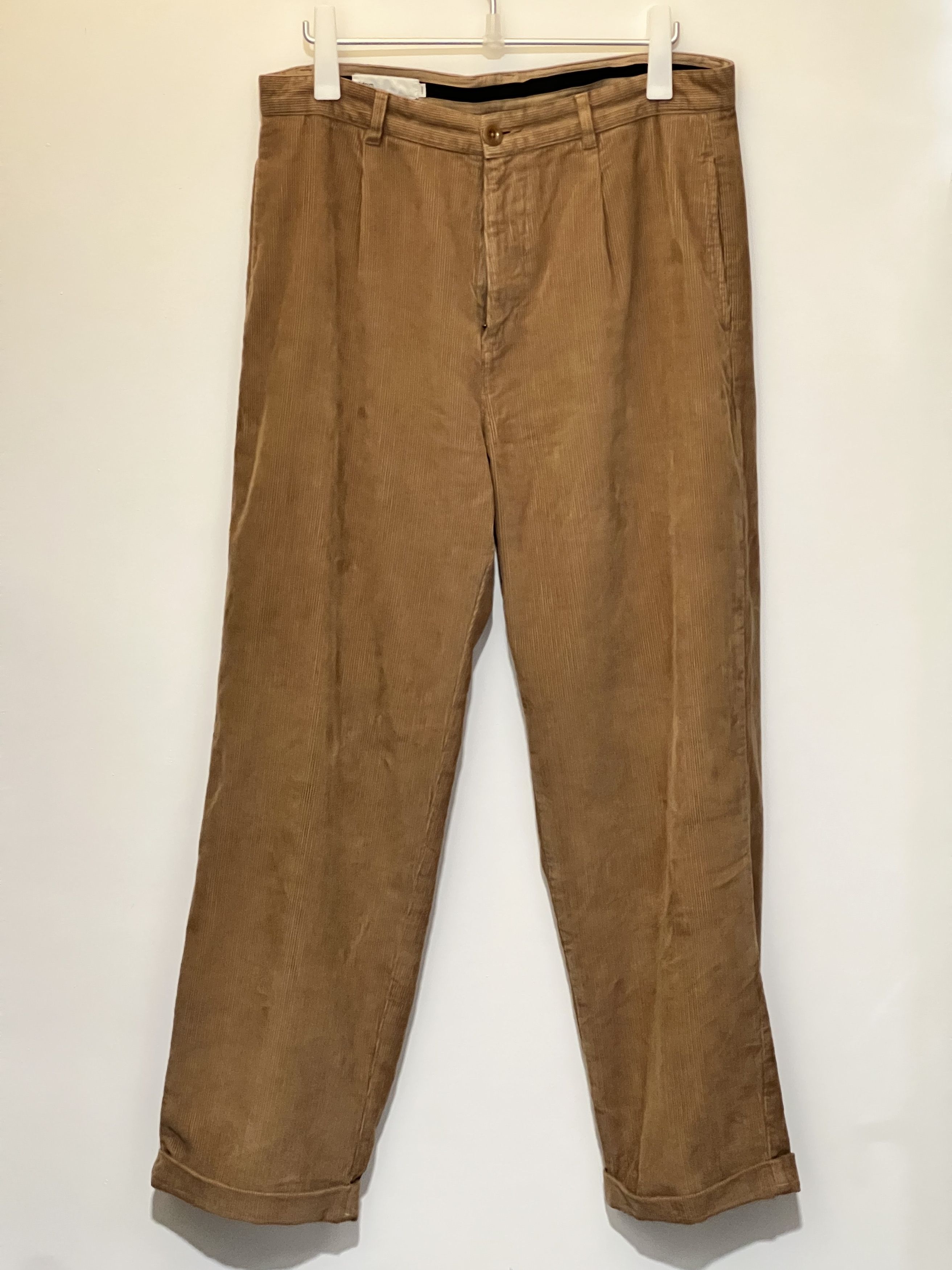Adsum Adsum Corduroy Pants (L) Beige Size US 34 / EU 50 - 1 Thumbnail