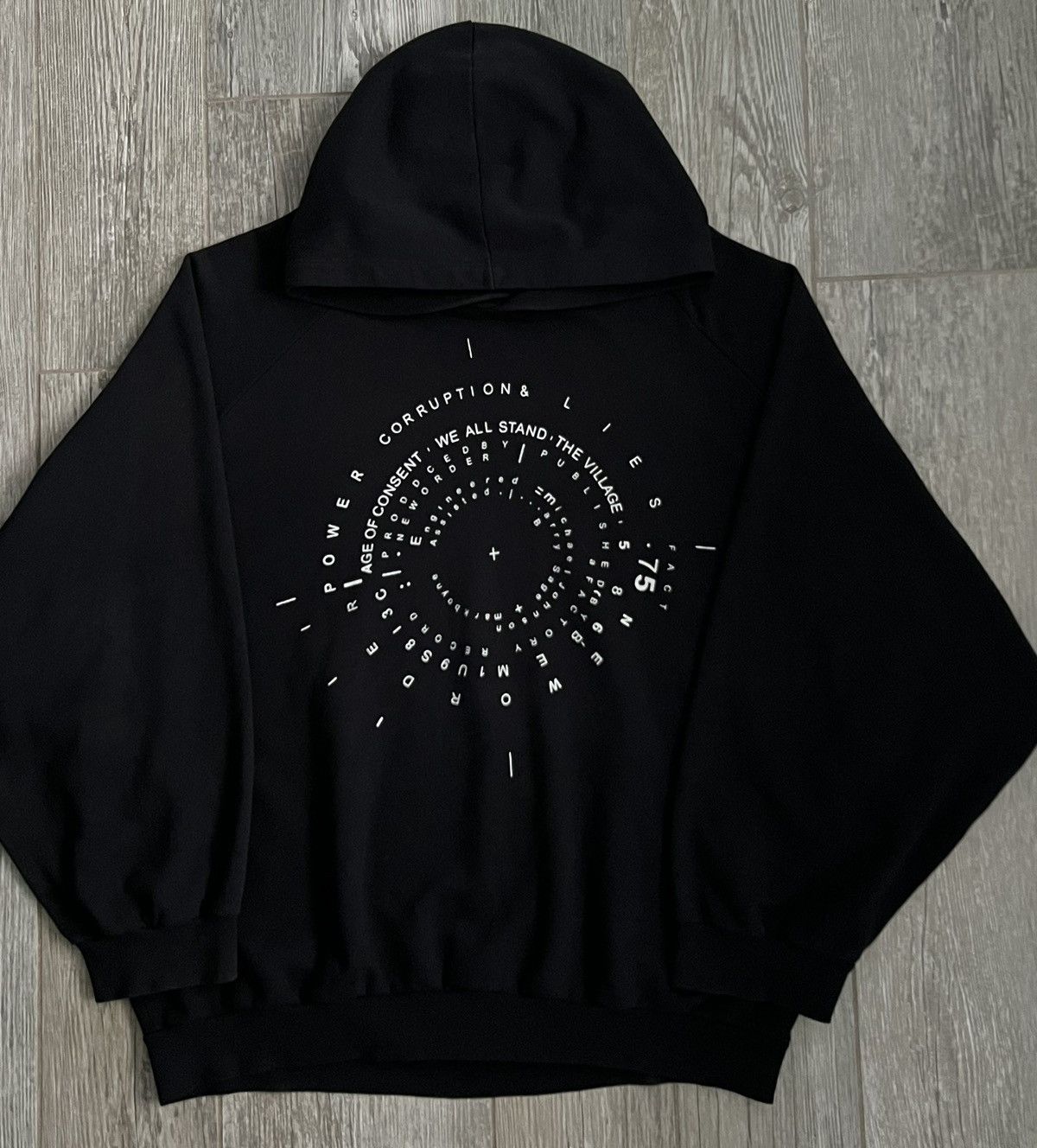 Raf Simons AW03 Raf Simons Closer Power Corruption & Lies Black Hoodie Size US XL / EU 56 / 4 - 4 Thumbnail