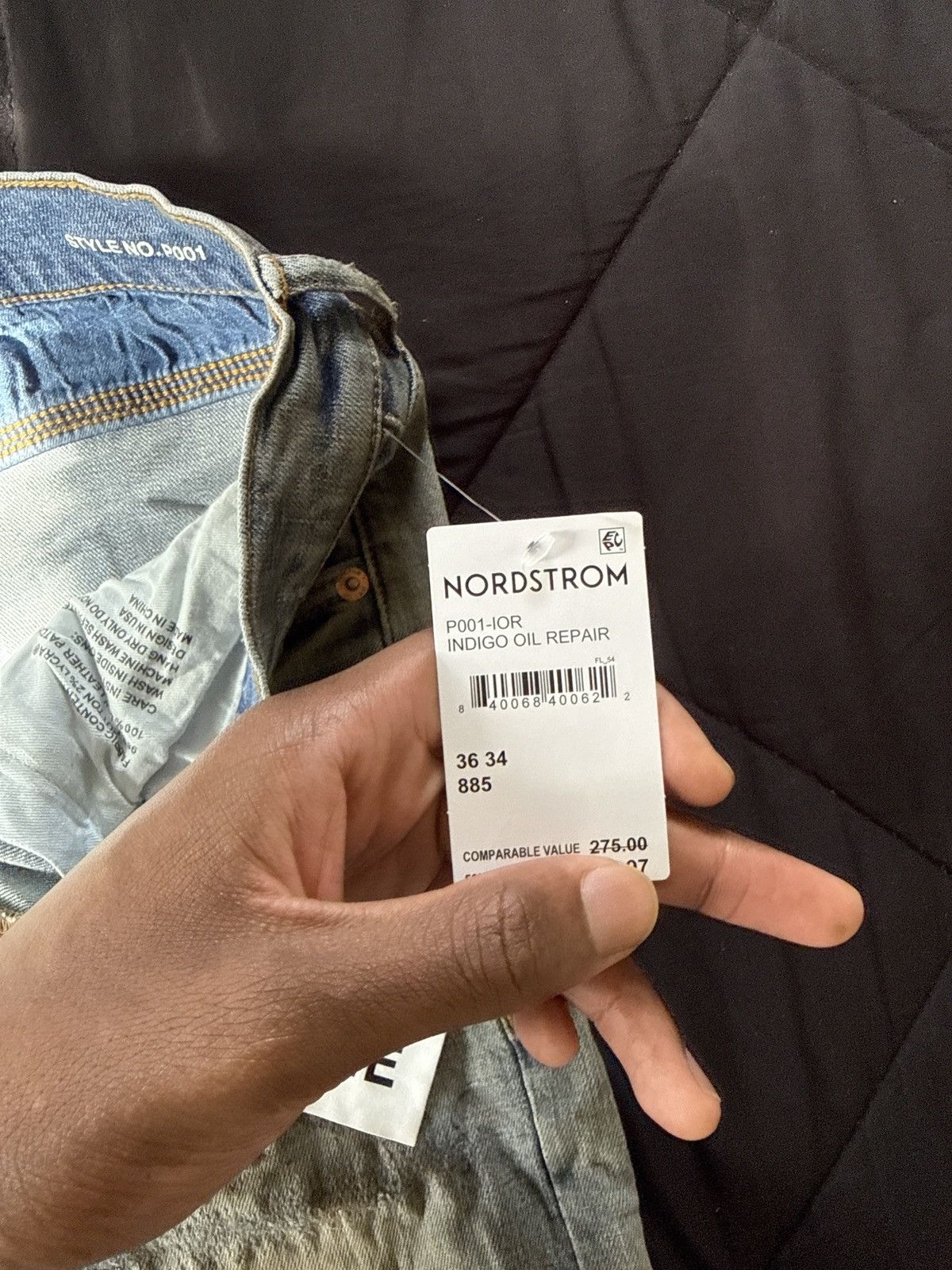 Purple Brand Purple Indigo Oil Repair Jeans Size US 36 / EU 52 - 6 Thumbnail