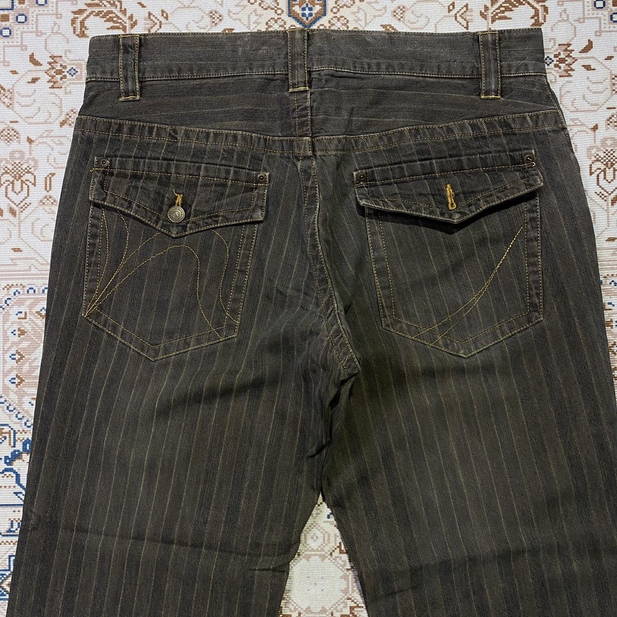 If Six Was Nine 2000s NICOLE MONSIEUR STIPPED JEANS Size US 36 / EU 52 - 4 Thumbnail