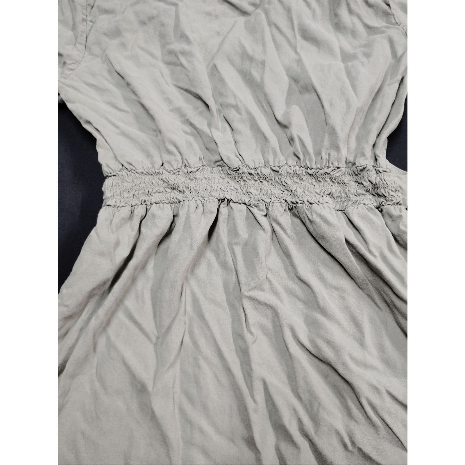 Anthropologie Anthropologie Cloth & Stone Light Olive Gray Tie-Waist Dress Size M / US 6-8 / IT 42-44 - 7 Thumbnail