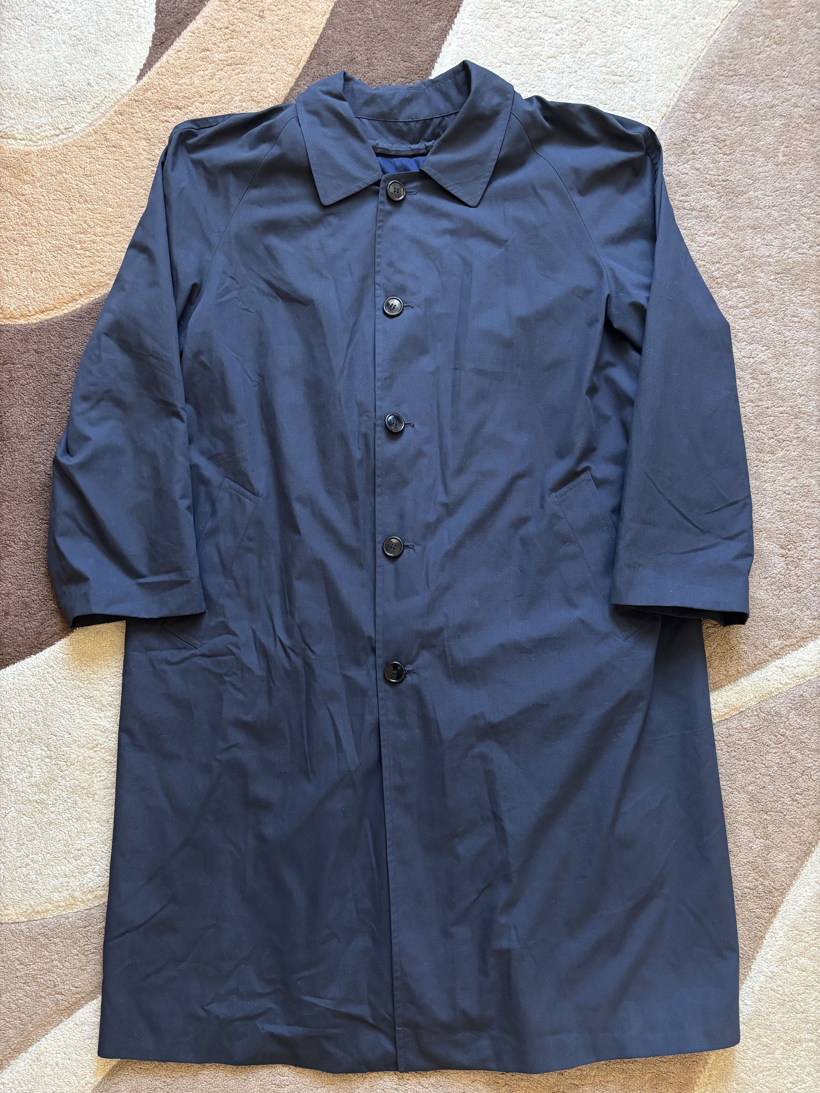 H&M × Paco Rabanne Paco Rabanne Trench 80s-90s Long Coat Vintage Double Layer Size US XL / EU 56 / 4 - 1 Thumbnail