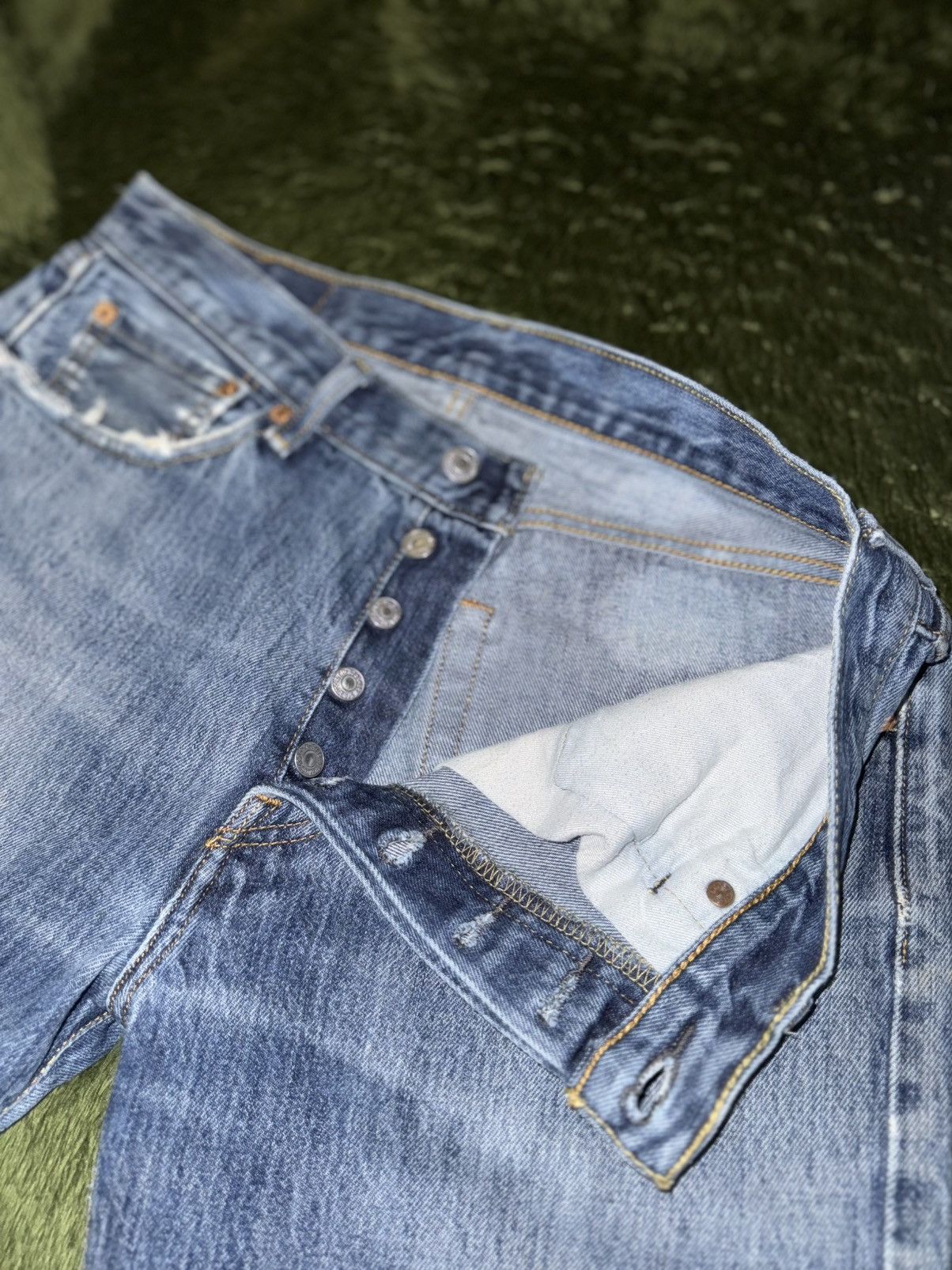 Levi's [W32/L32] Levi’s 501 Bleached Vintage Washed Denim Pants Size US 32 / EU 48 - 3 Thumbnail