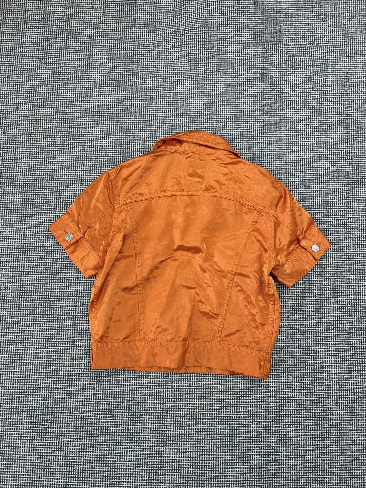 Diesel Diesel vintage orange satin shiny short sleeve jacket Size S / US 4 / IT 40 - 2 Thumbnail