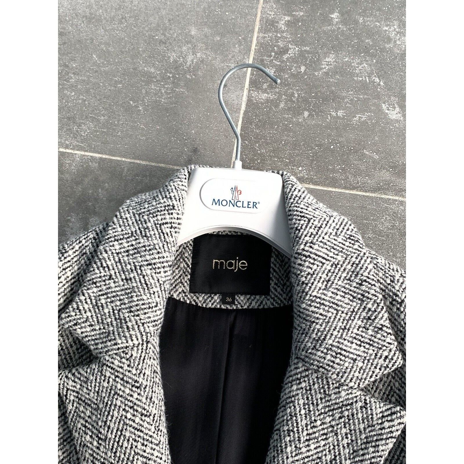 Designer × Maje Women's MAJE Wool Trench Coat Jacket EU 36 UK 8 US 4 IT 40 S Size S / US 4 / IT 40 - 8 Thumbnail