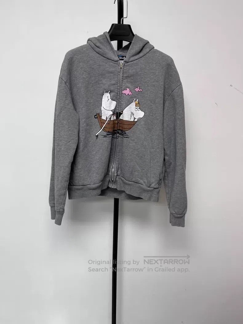 Acne Studios Acne Studios Moomin collaboration print loose zip hoodie Size S / US 4 / IT 40 - 1 Thumbnail