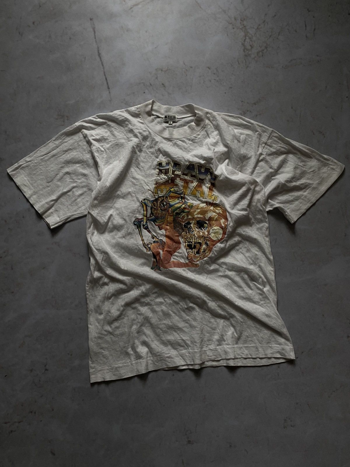 Band Tees × Vintage Vintage 90s single stitch Heavy Metal Tee Size US S / EU 44-46 / 1 - 1 Thumbnail