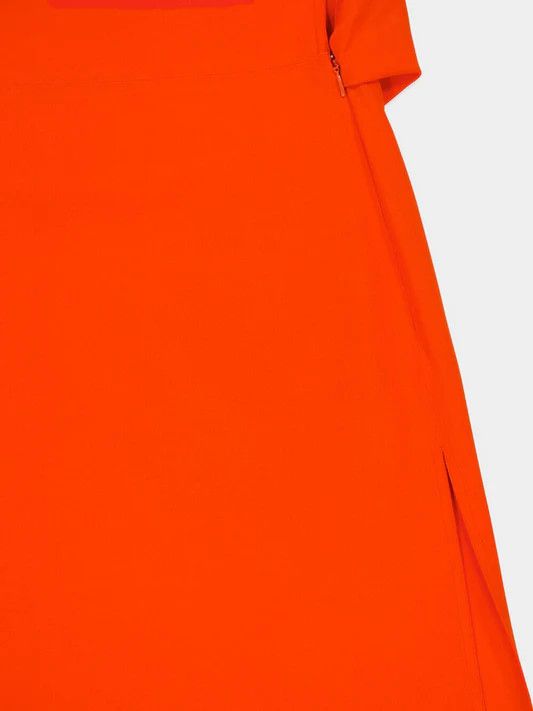 Gucci oc11z1125 Vibrant Orange Sleeveless Midi Dress in Orange Size XXL / US 16-18 / IT 52-54 - 4 Thumbnail