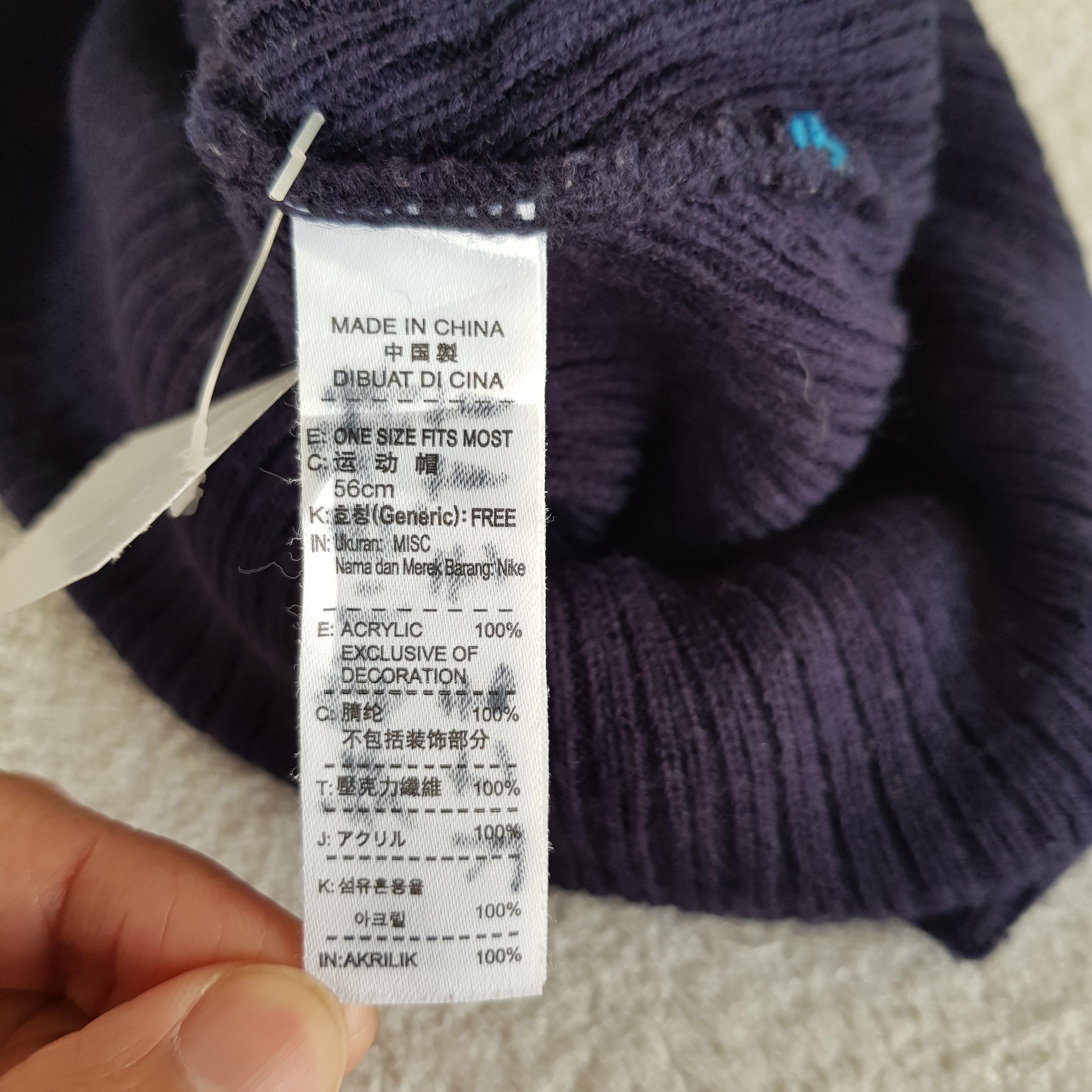 Nike Vintage Nike Beanie Y2K Nike Swoosh Knit Snow Caps Hats Size ONE SIZE - 7 Thumbnail