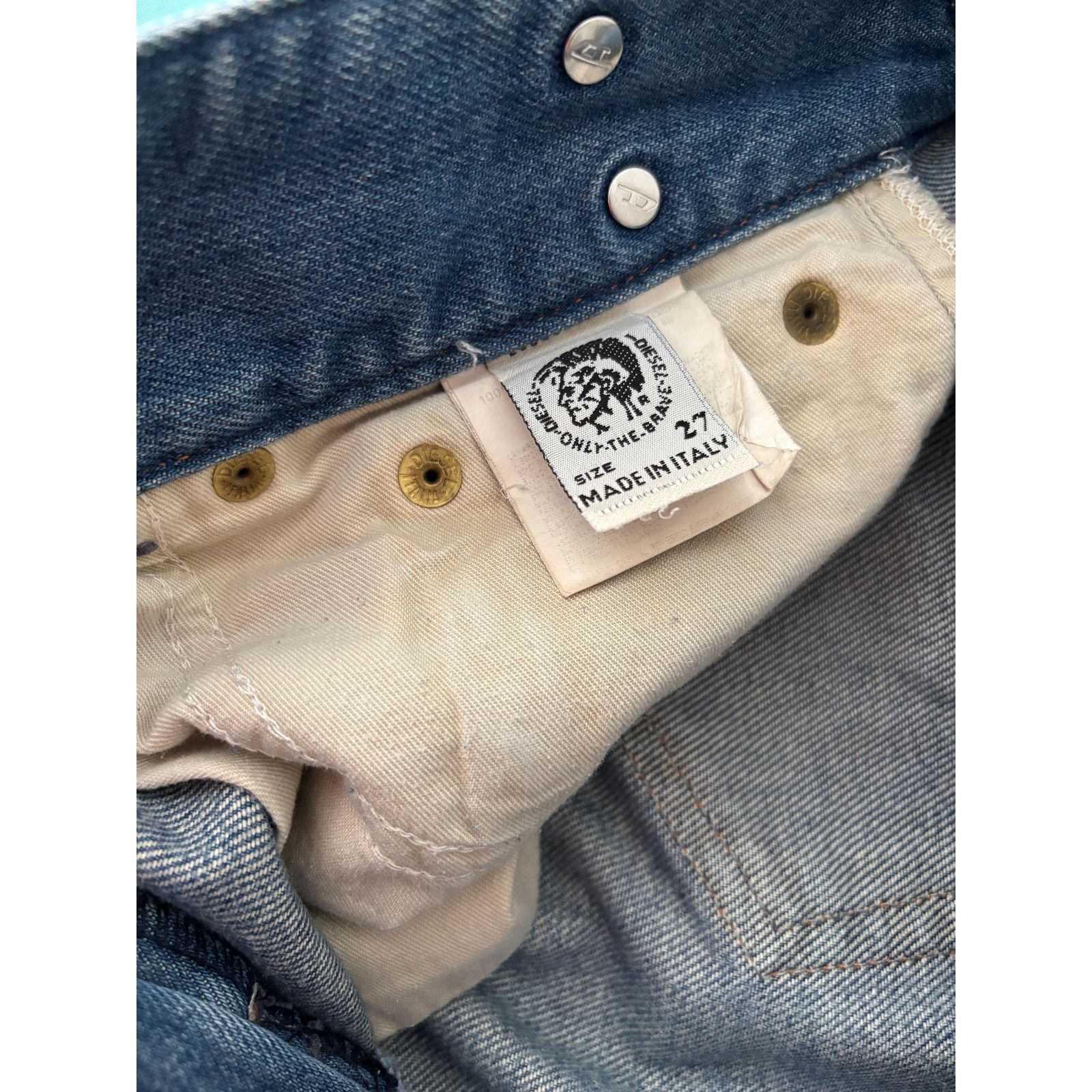 Diesel Diesel Industry Jeans W27 Italy Y2K Medium Wash Zip Straight Size US 27 - 8 Thumbnail