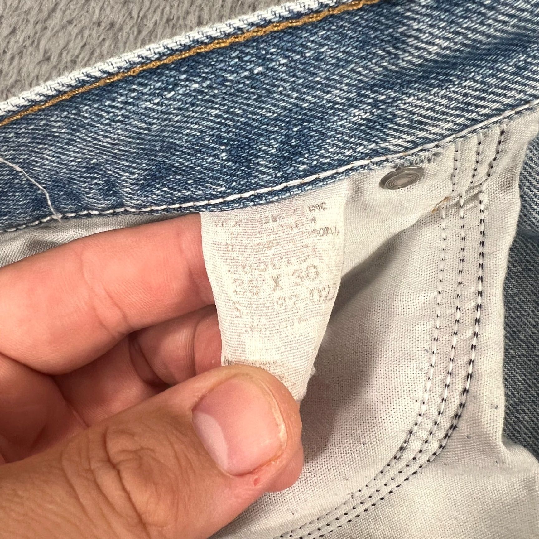Wrangler WRANGLER Light Wash Blue Jeans 36x30 Straight Leg Regular Fit Mens Size US 36 / EU 52 - 5 Thumbnail