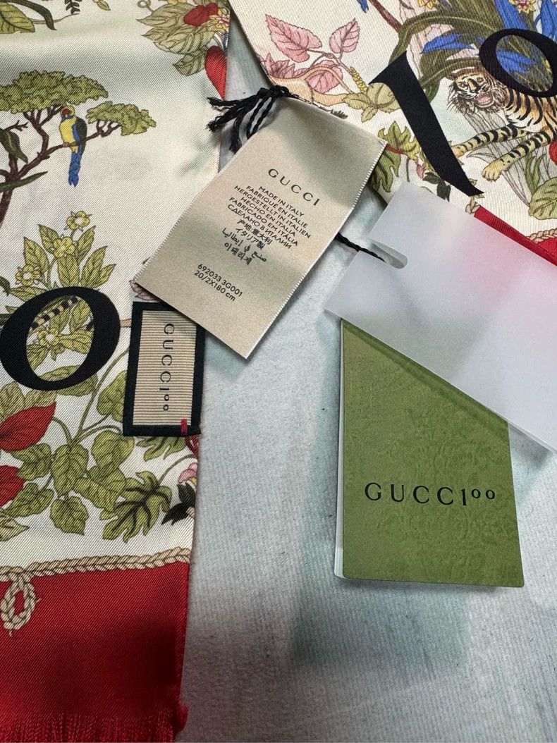 Gucci Gucci Flower double-sided silk 100th anniversary limited e Size ONE SIZE - 6 Thumbnail