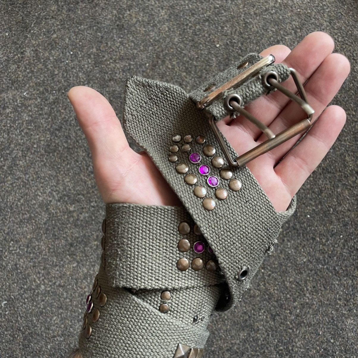Vintage Vintage 90s Japanese Studded Belt Goth Alt Archive Swag OS Size ONE SIZE - 4 Thumbnail