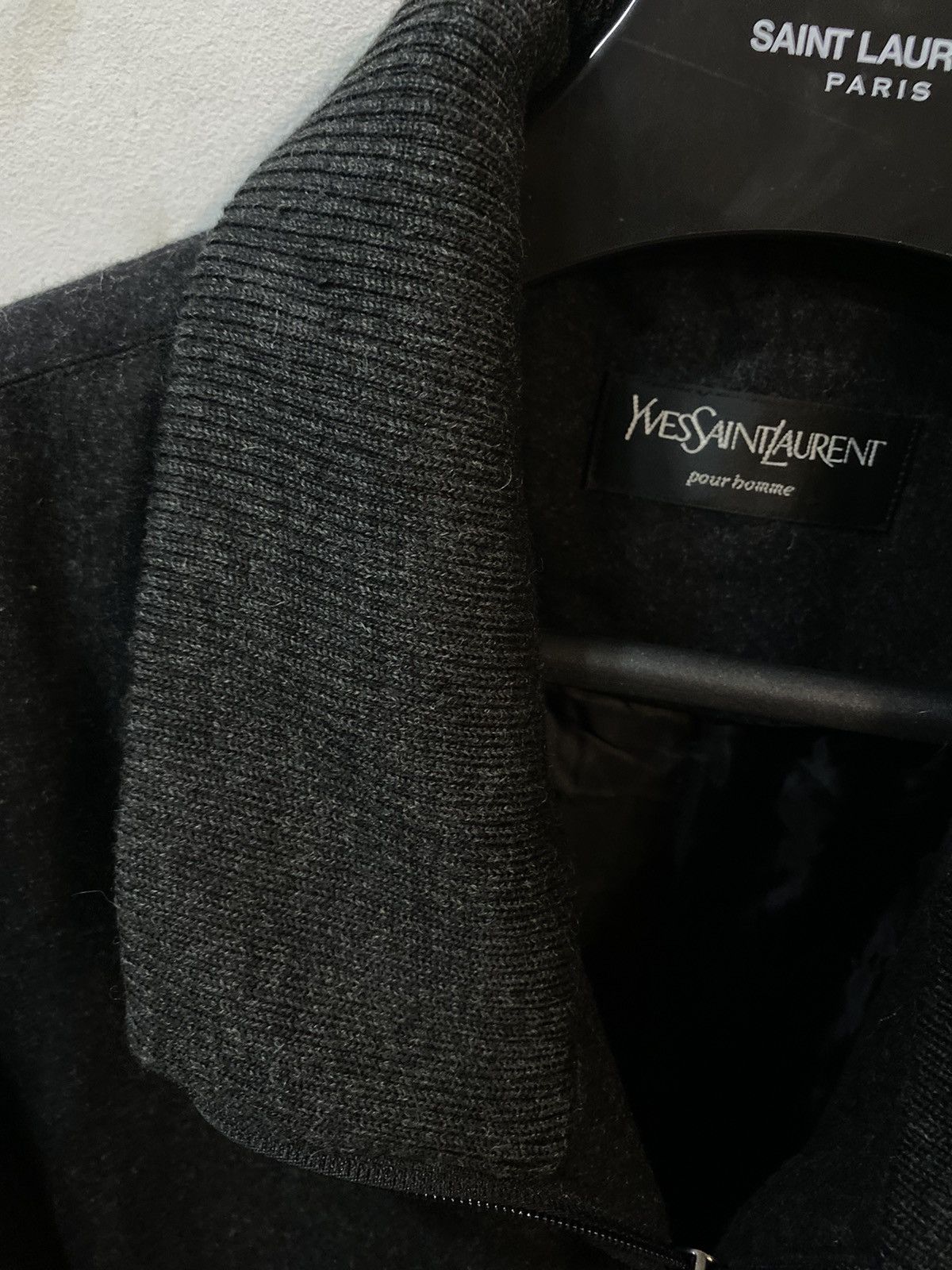 Yves Saint Laurent 90s Wool YSL Jacket Soft YSL Coat Short Size US XL / EU 56 / 4 - 11 Thumbnail