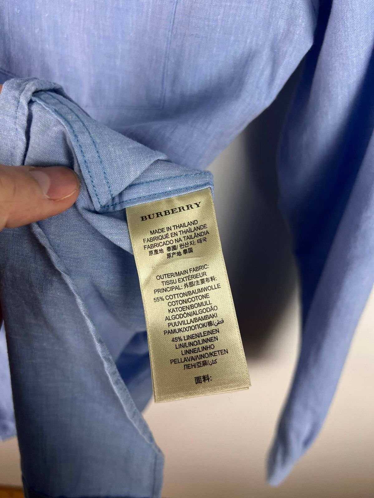 Burberry Burberry Brit luxury linen shirt size S Size US S / EU 44-46 / 1 - 4 Thumbnail